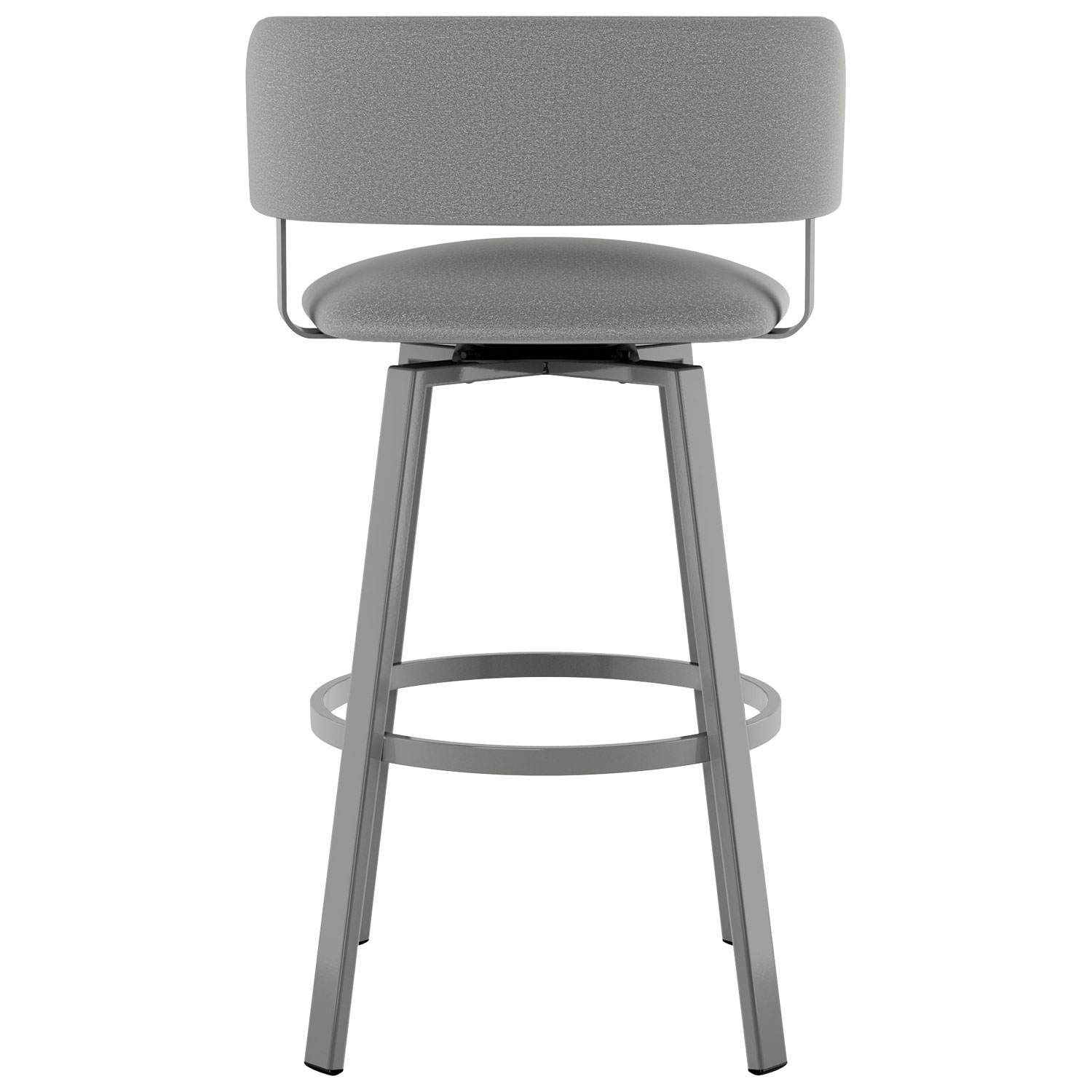 Stinson Contemporary Counter Height Barstool - Grey/Metallic Grey