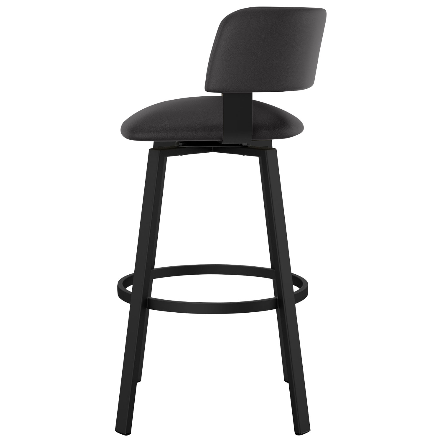Tabouret de bar contemporain à hauteur de bar Stinson - Noir