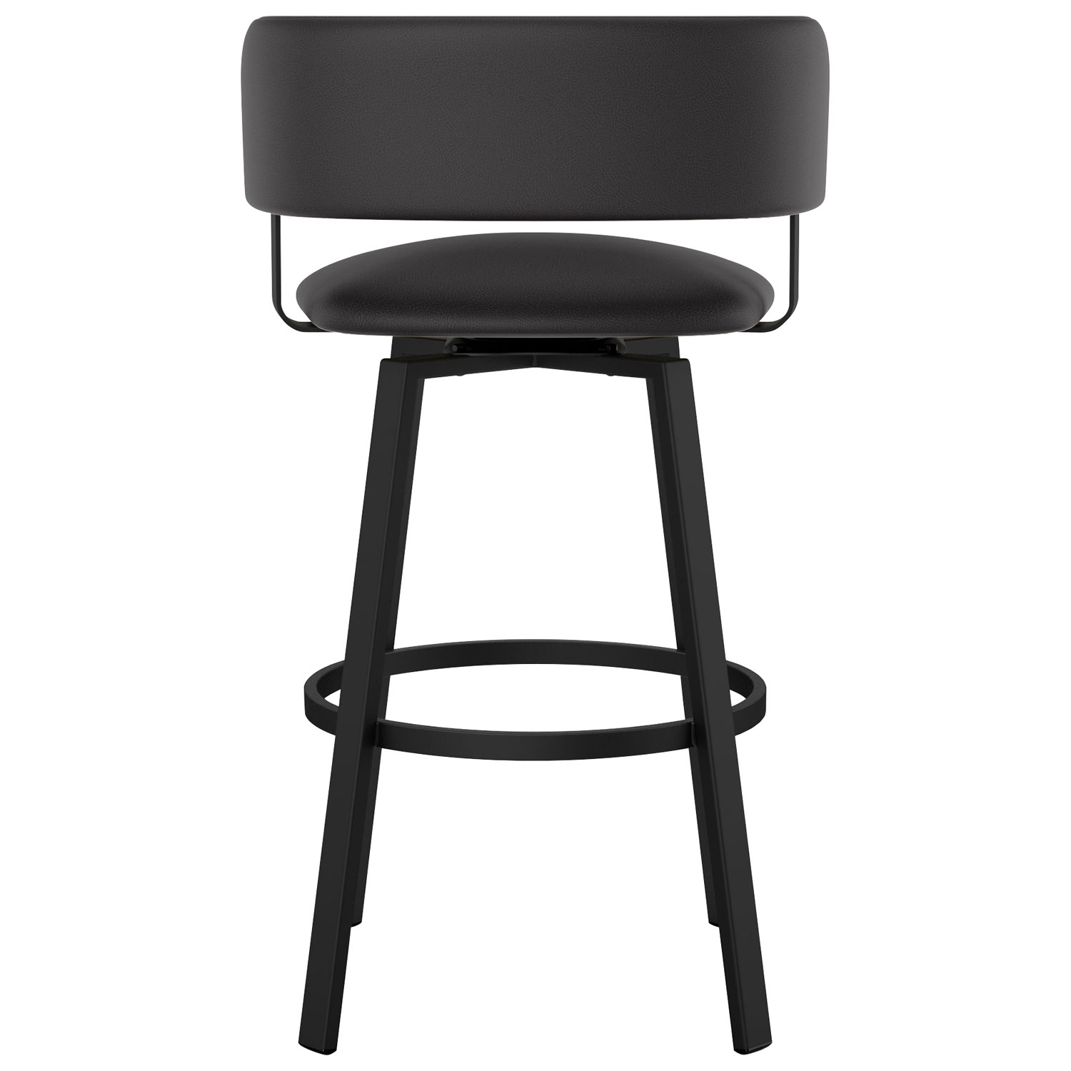 Tabouret de bar contemporain à hauteur de bar Stinson - Noir