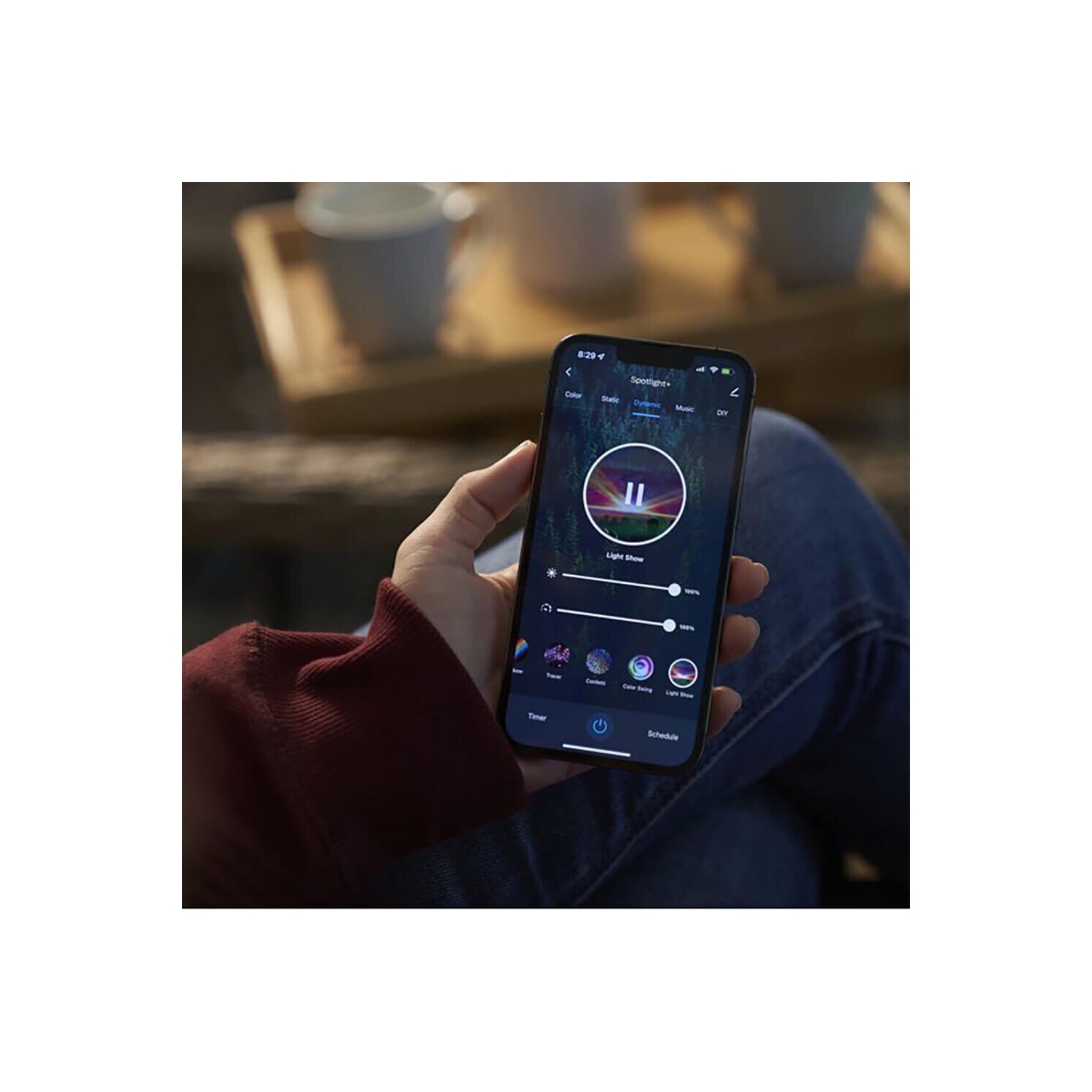 Monster Smart Illuminessence 4-Piece Smart Spotlight Outdoor Yard Light