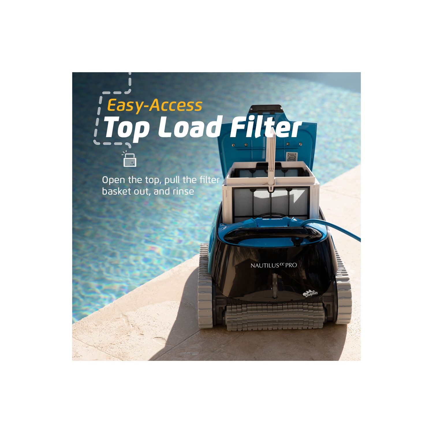 Aspirateur robot pour piscine CC Pro de Dolphin Nautilus avec Wi-Fi