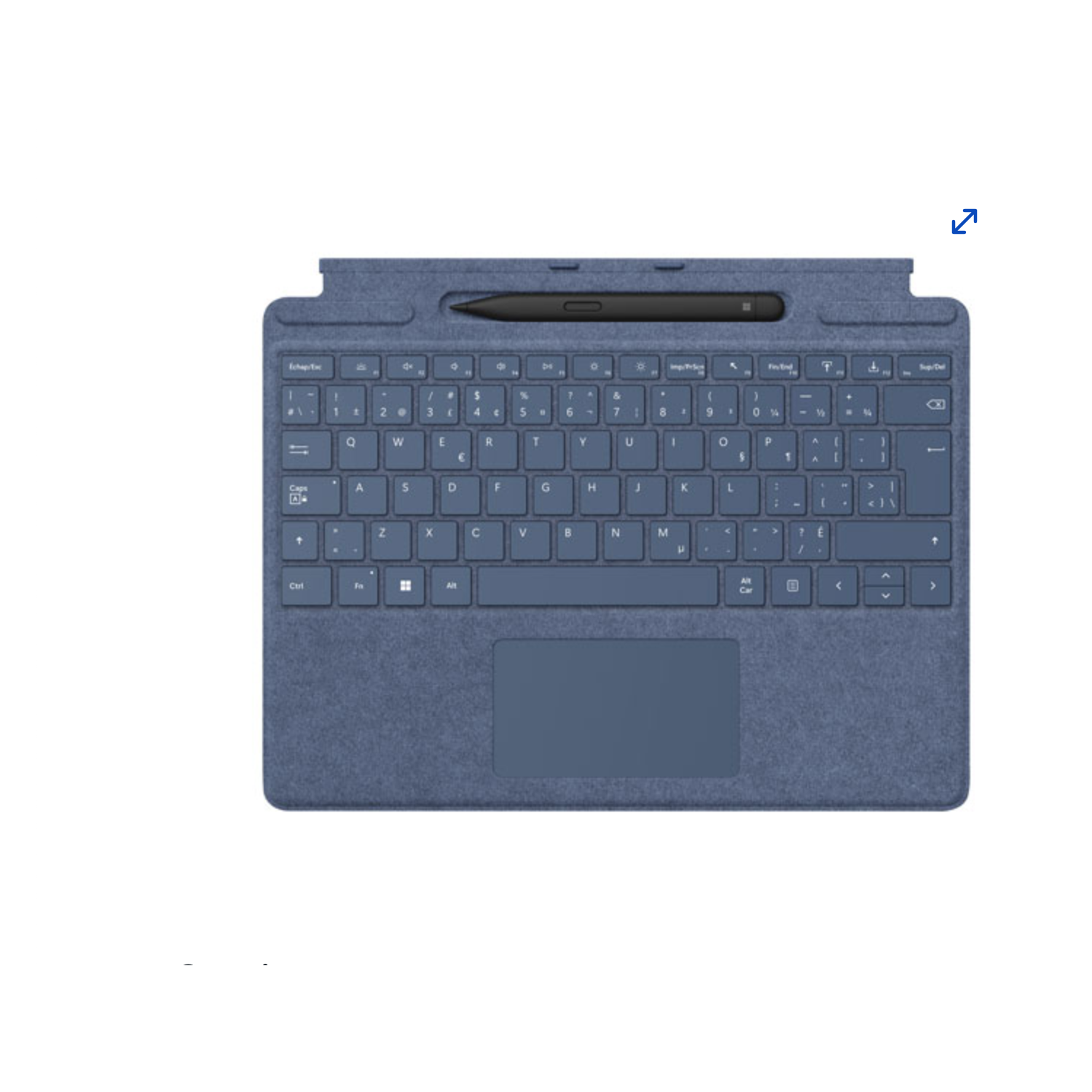 Open Box - Microsoft Surface Pro 8, 9 & X Signature Keyboard with Surface Slim Pen 2 - Sapphire - English