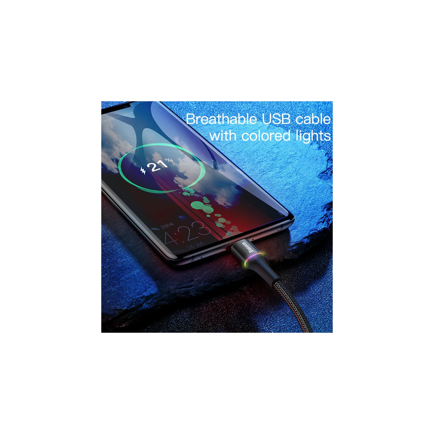 Câble USB-C SuperShield USB-C vers USB 3,0 Câble de chargement rapide pour Samsung Galaxy S23 S22 S21 S20, S10, S9, Note 20 10, S8, BALANCE PIXEL DE