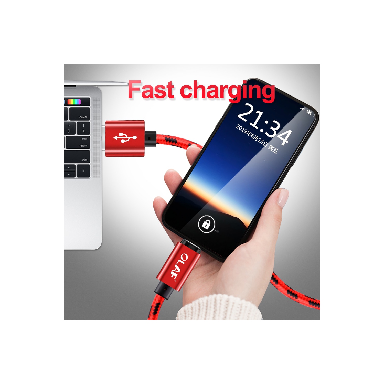 USB C Cable, 1 MeterType C Fast Charger Charging Cable, Braided Compatible for Samsung Galaxy S22 S21 S20 S9