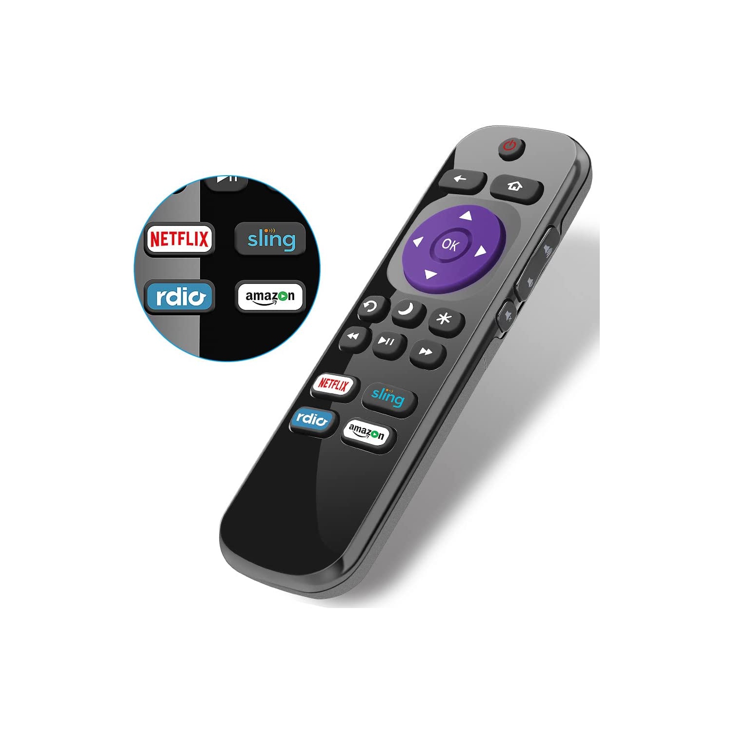 Universal Roku Remote Control Replacement for RCA Roku Smart TV Remote and Roku RCA Smart TV 32 40 43 49 50 55 60 65 70 inch, 4K LED LCD HDR UHD Smart TV