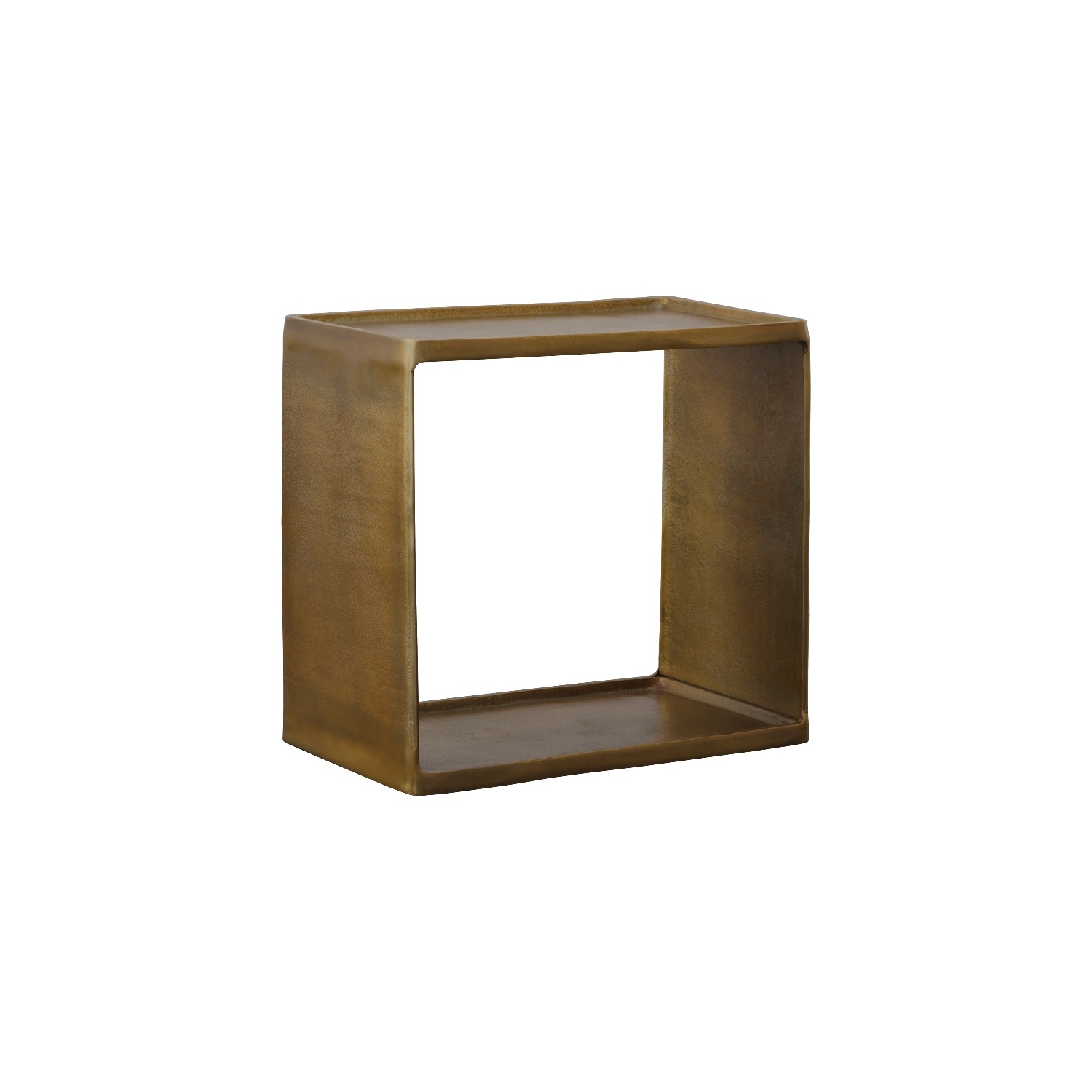 Uttermost Derwent Modern Aluminum Accent Table in Antique Brass