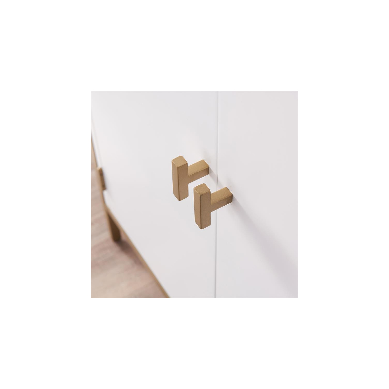 Bowery Hill Wood Locking Drawer Side Table in Russet/Brown Finish