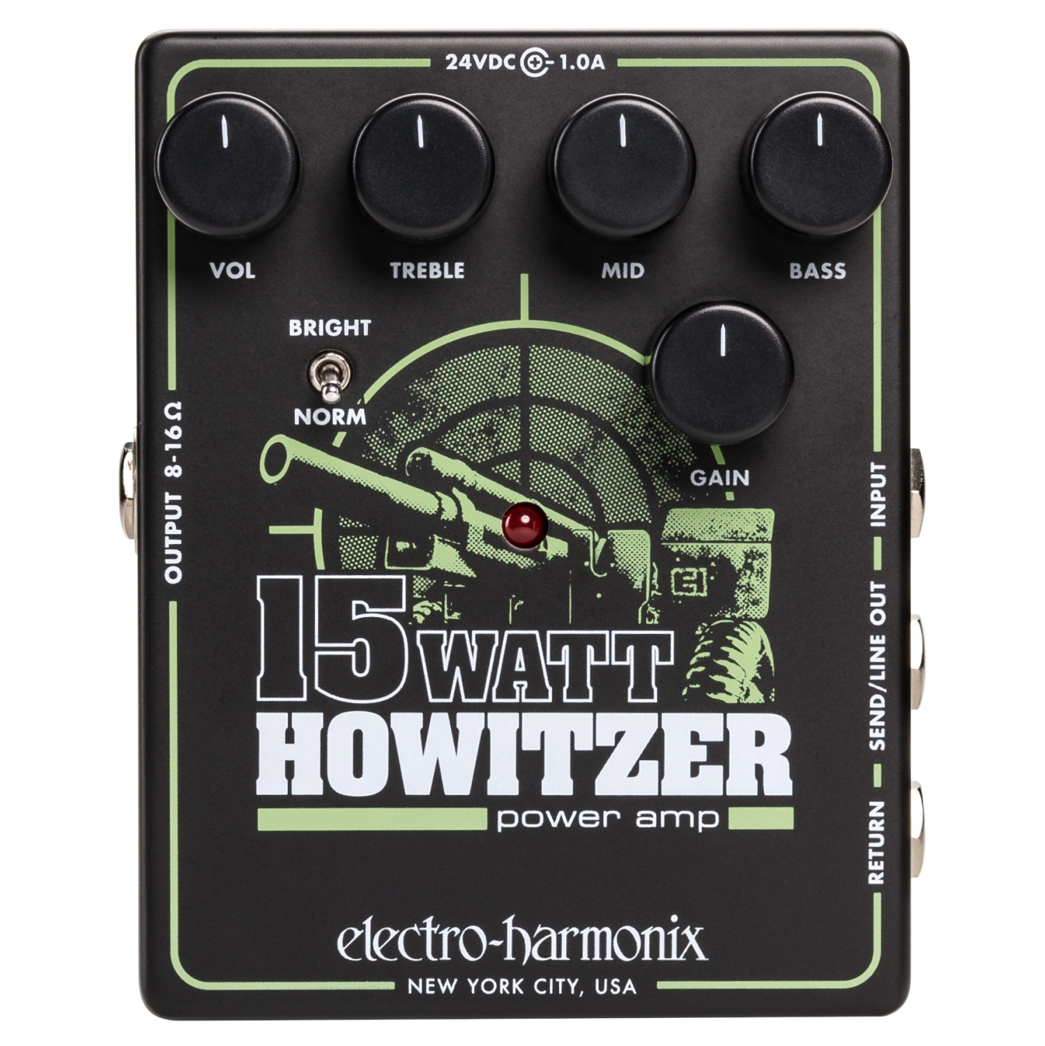 Electro-Harmonix 15Watt Howitzer Guitar Amp / Preamp Pedal