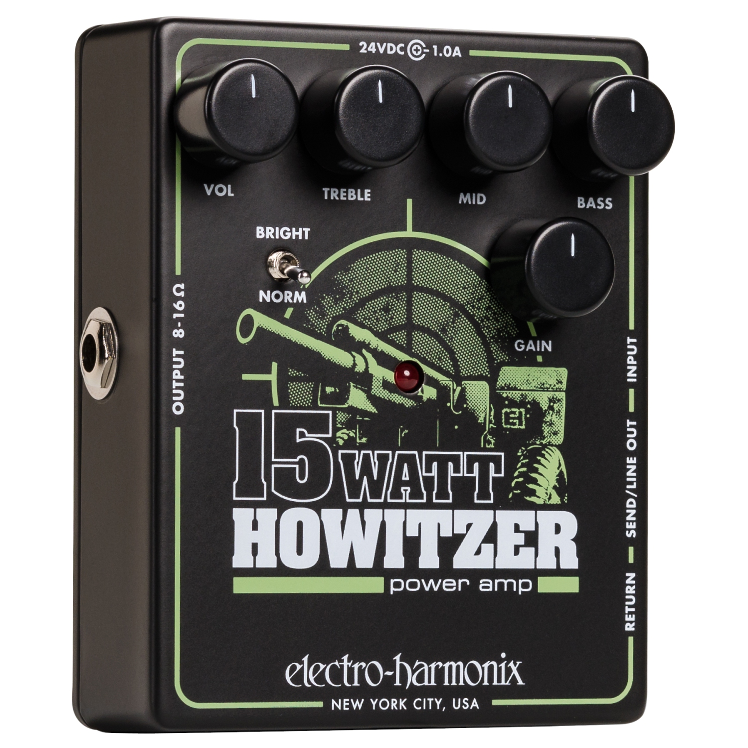 Electro-Harmonix 15Watt Howitzer Guitar Amp / Preamp Pedal