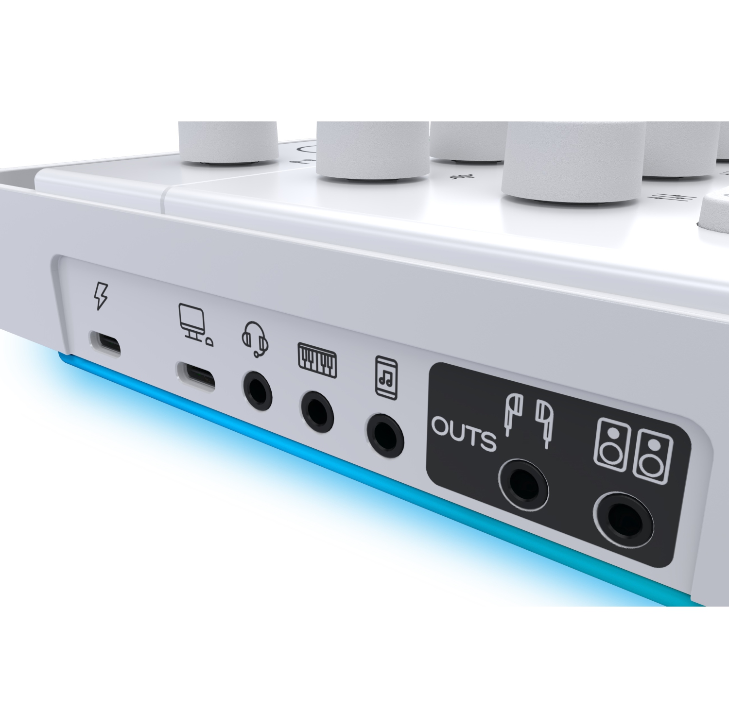 Console de mixage portative pour diffusion en direct M-Caster Live de Mackie – Blanc