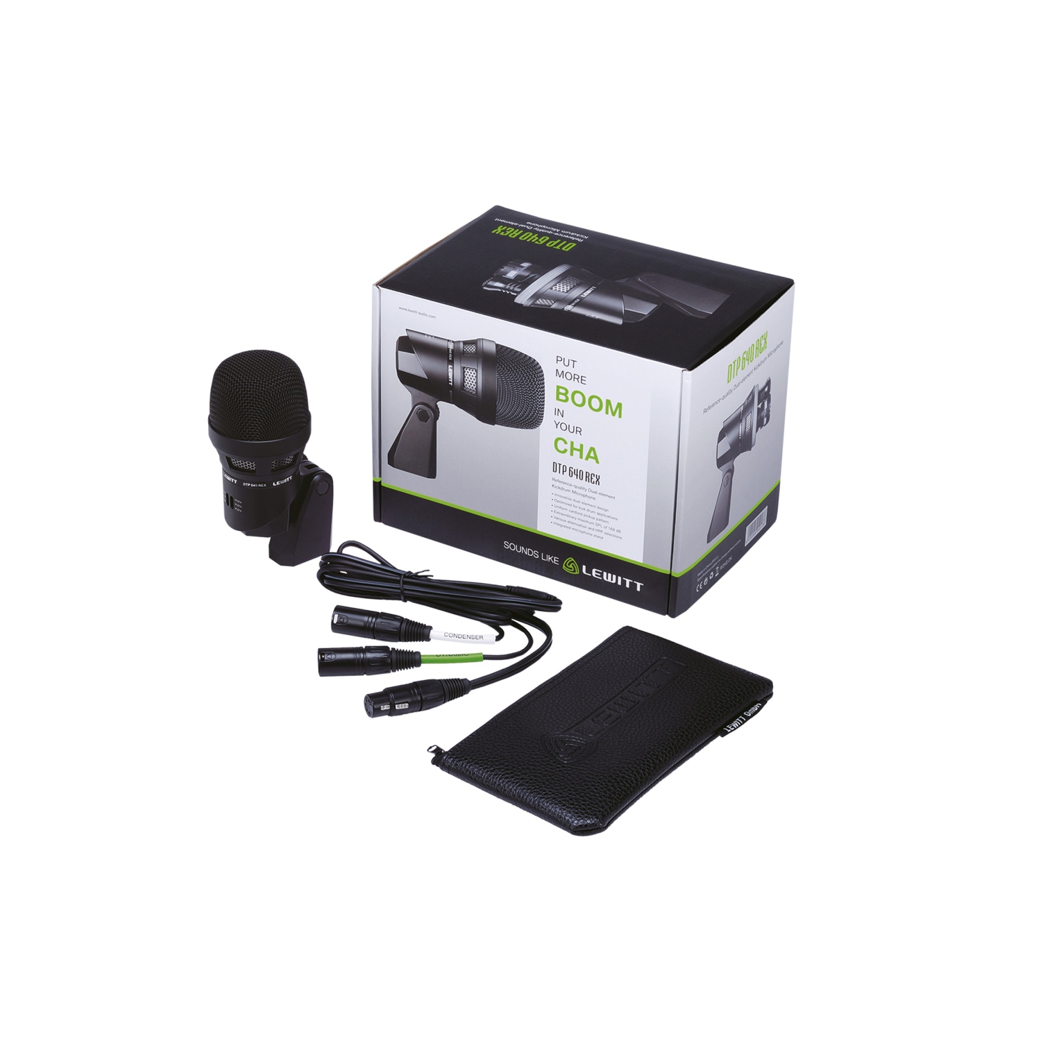 Lewitt Micro DTP 640 REX à deux capsules pour grosse caisse