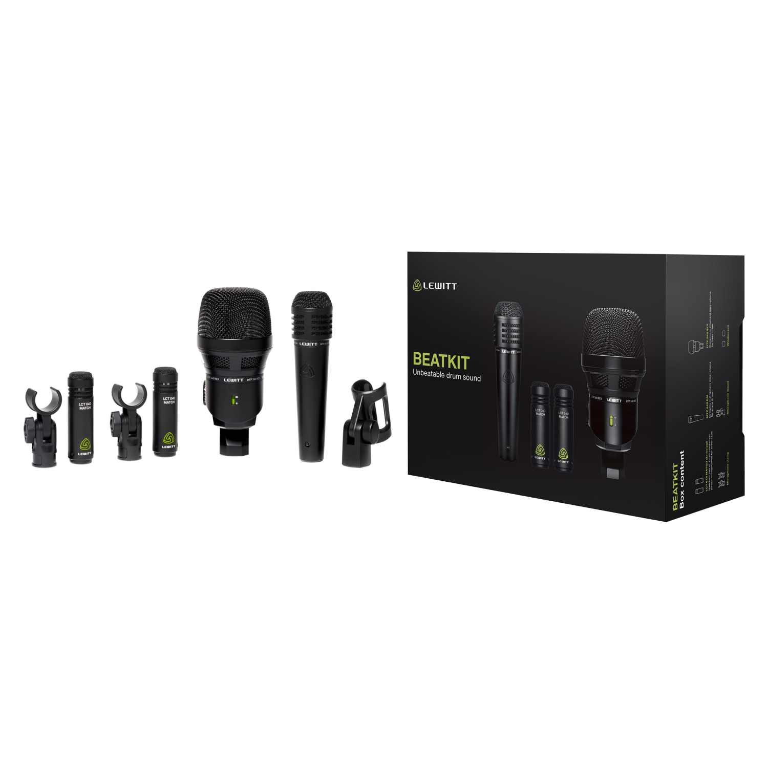 Lewitt Beatkit 4-Piece Drum Mic Kit