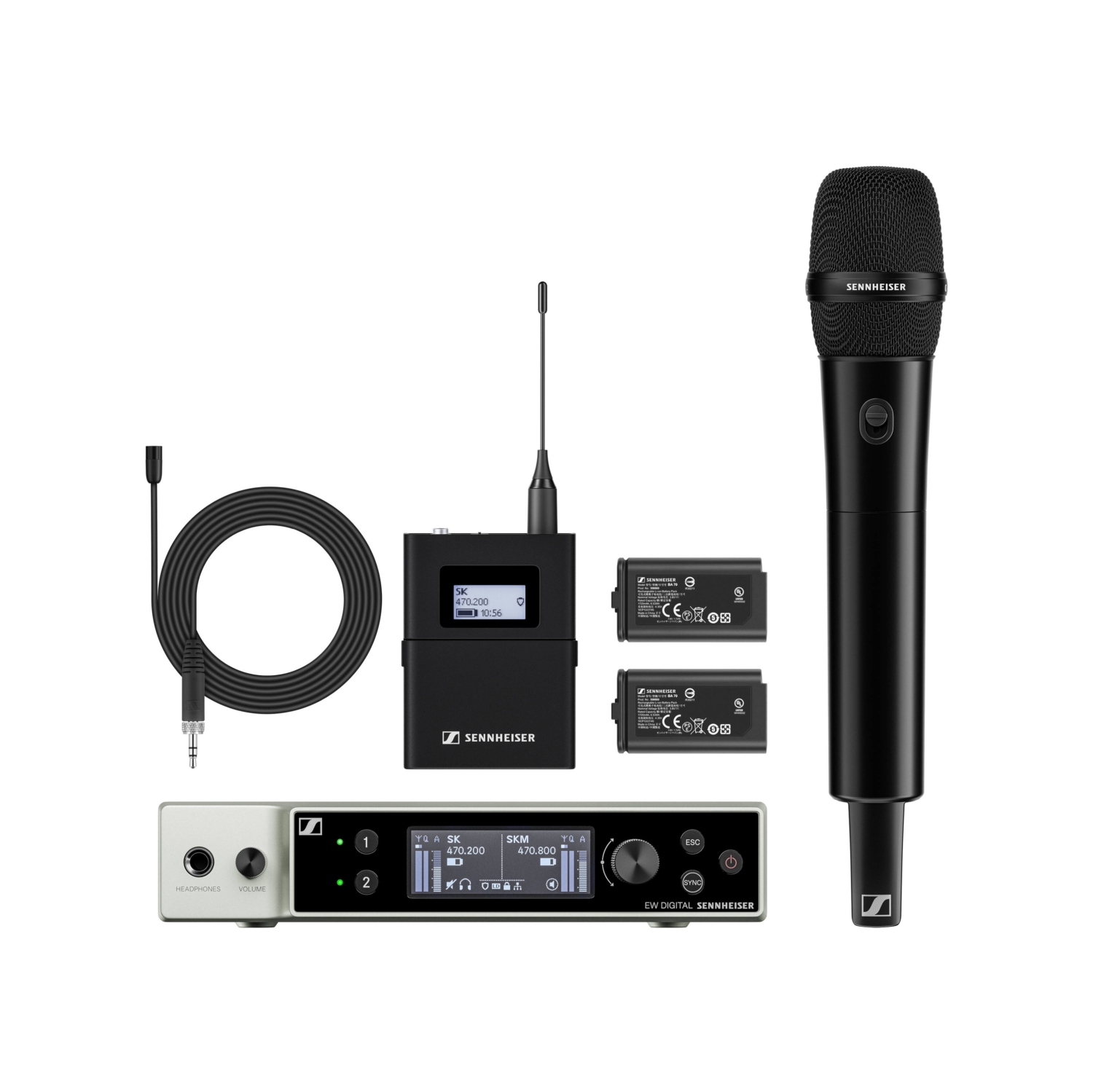 Sennheiser EW-DX MKE 2-835-S SET Evolution Wireless Digital Combo Set
