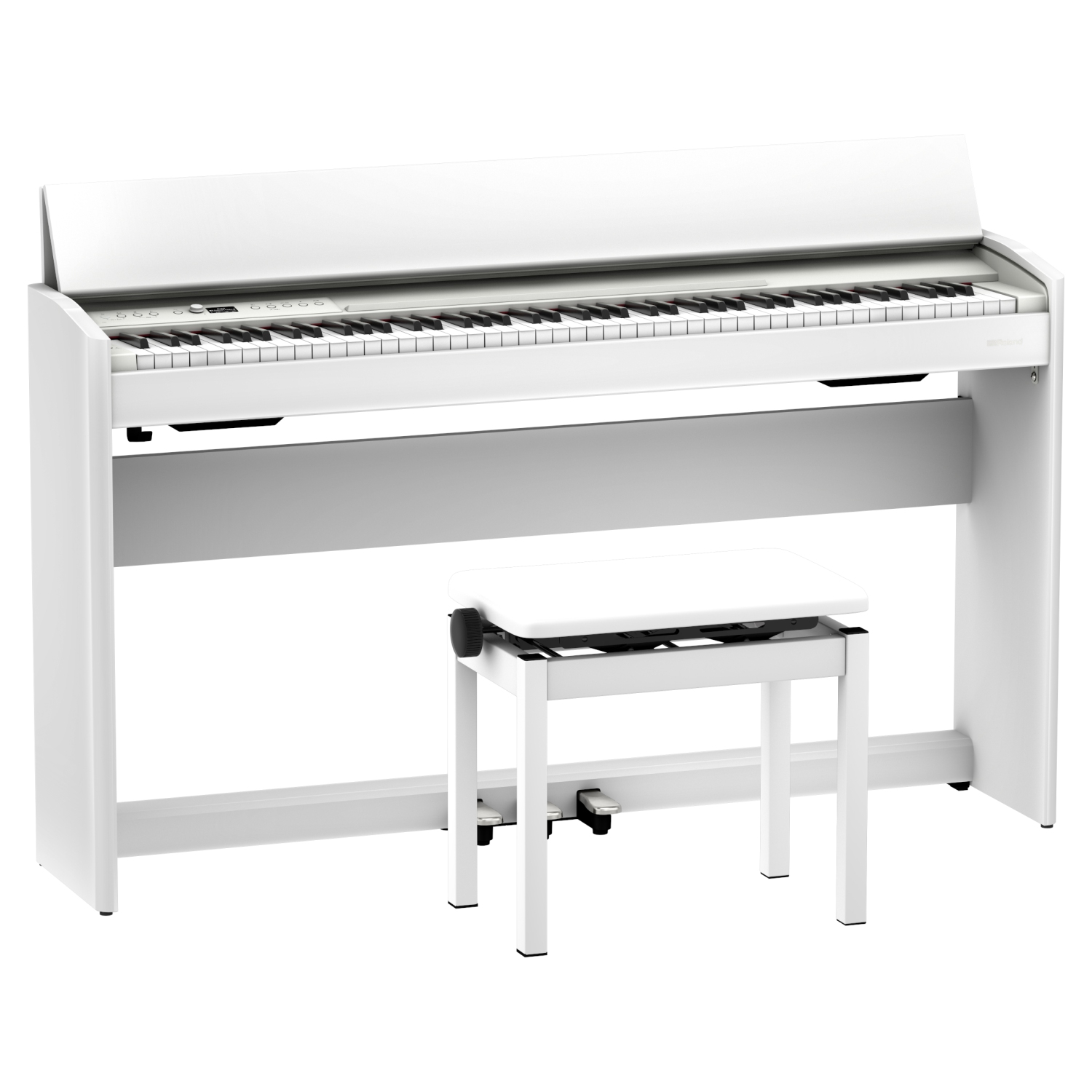 Roland Piano numérique F701 avec support et banc - Blanc