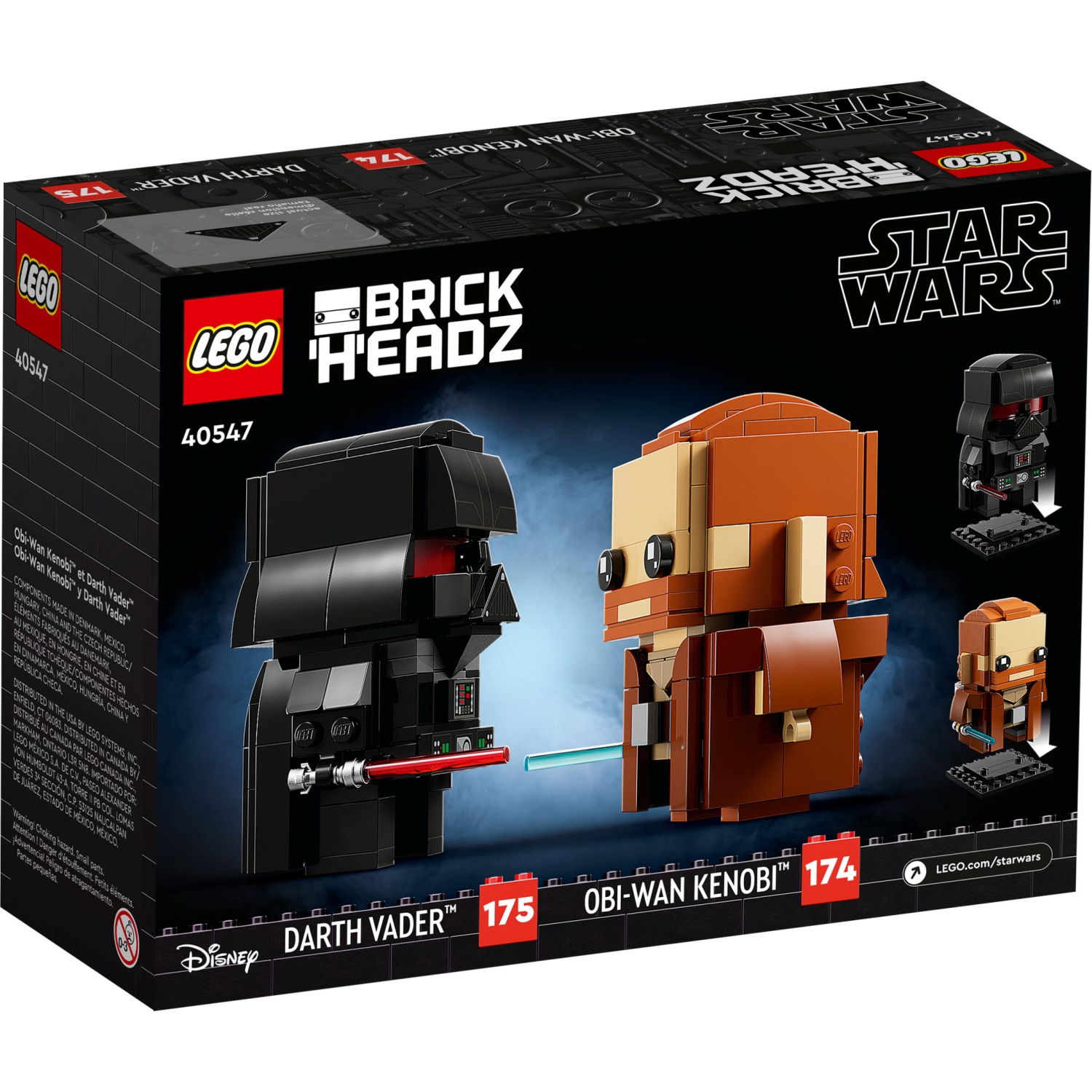 LEGO BrickHeadz: Star Wars - Obi-Wan Kenobi & Darth Vader - 260