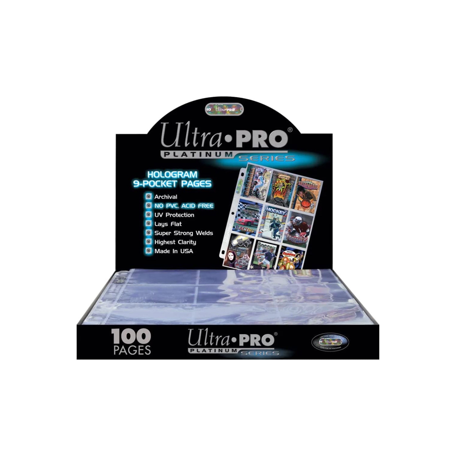 Ultra Pro Platinum Series 9 Pocket Pages of Card Sleeves - 100 Count [Card Game Accessory]