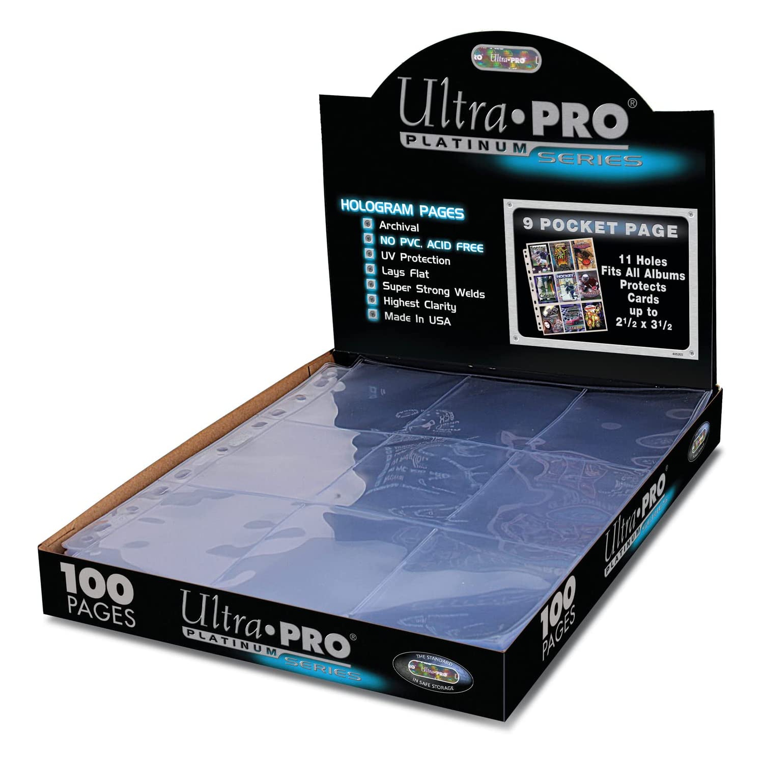 Ultra Pro Platinum Series 9 Pocket Pages of Card Sleeves - 100 Count [Card Game Accessory]