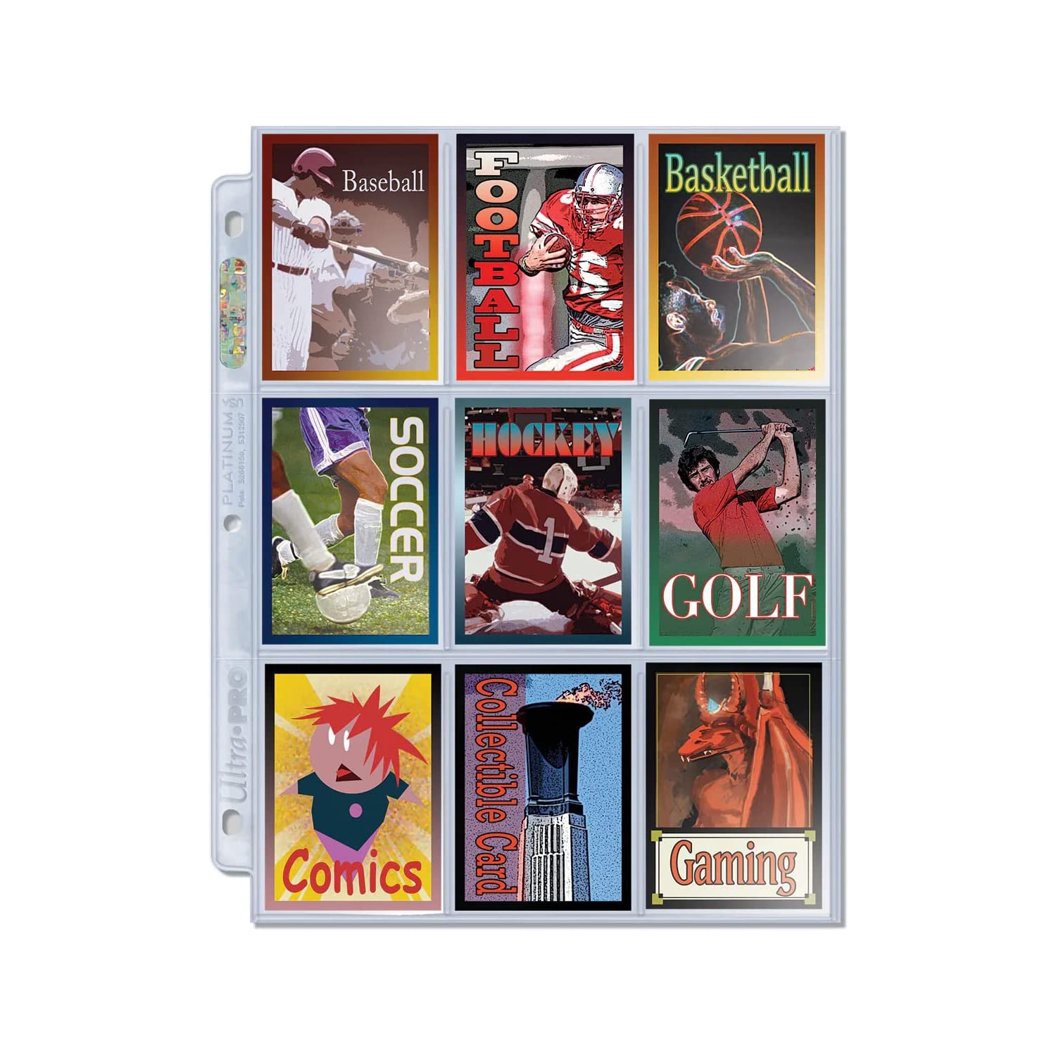 Ultra Pro Platinum Series 9 Pocket Pages of Card Sleeves - 100 Count [Card Game Accessory]