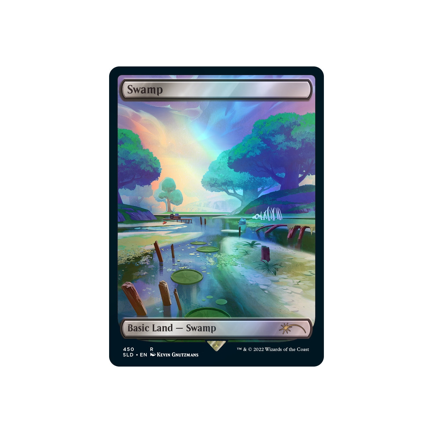 Jeu de société Magic: Jeu de cartes à collectionner The Gathering Secret Lair x Fortnite: Points de repère et emplacements – Feuille métallique