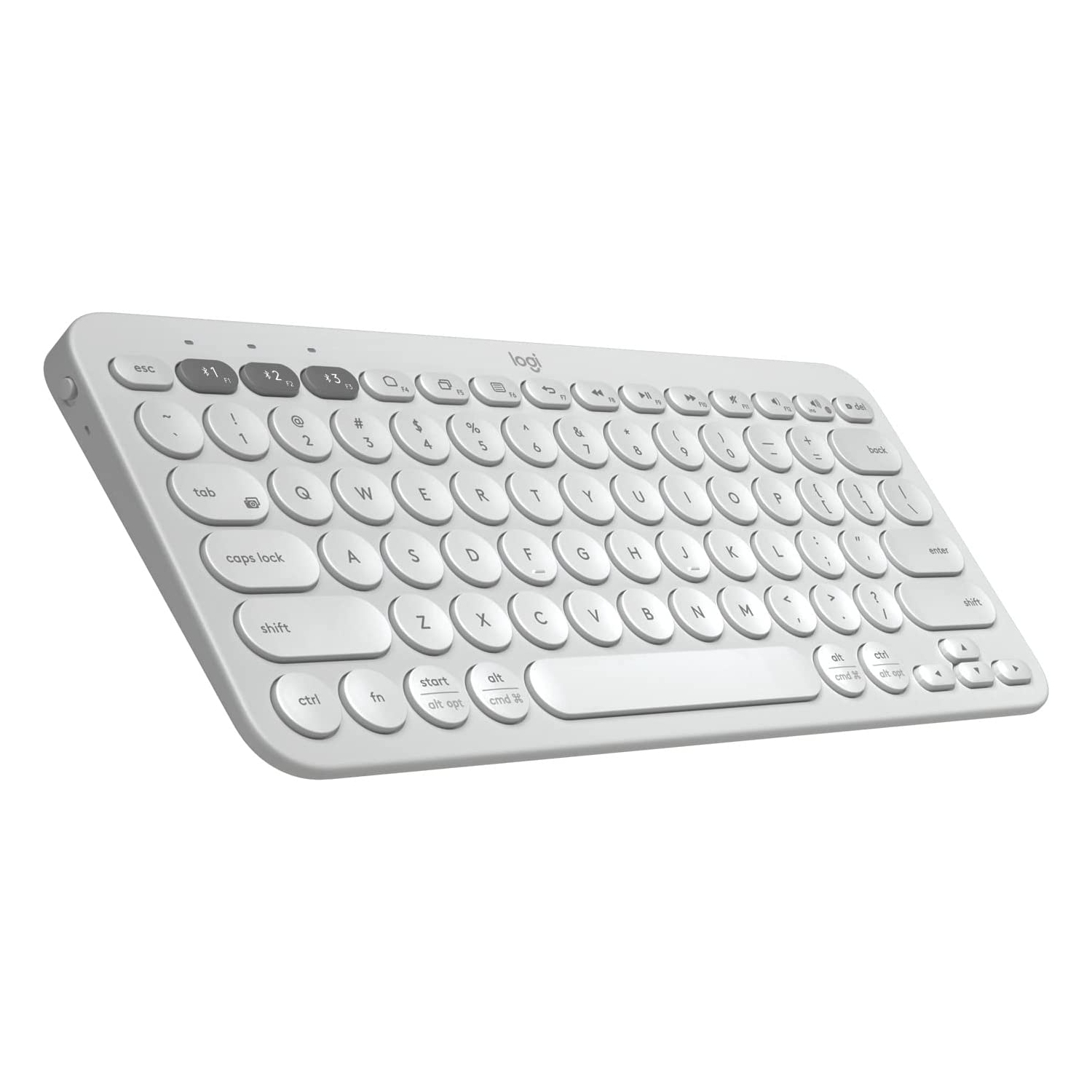 Open Box - Logitech K380 Multi-Device Bluetooth Wireless Keyboard with Easy-Switch for up to 3 Devices (White)