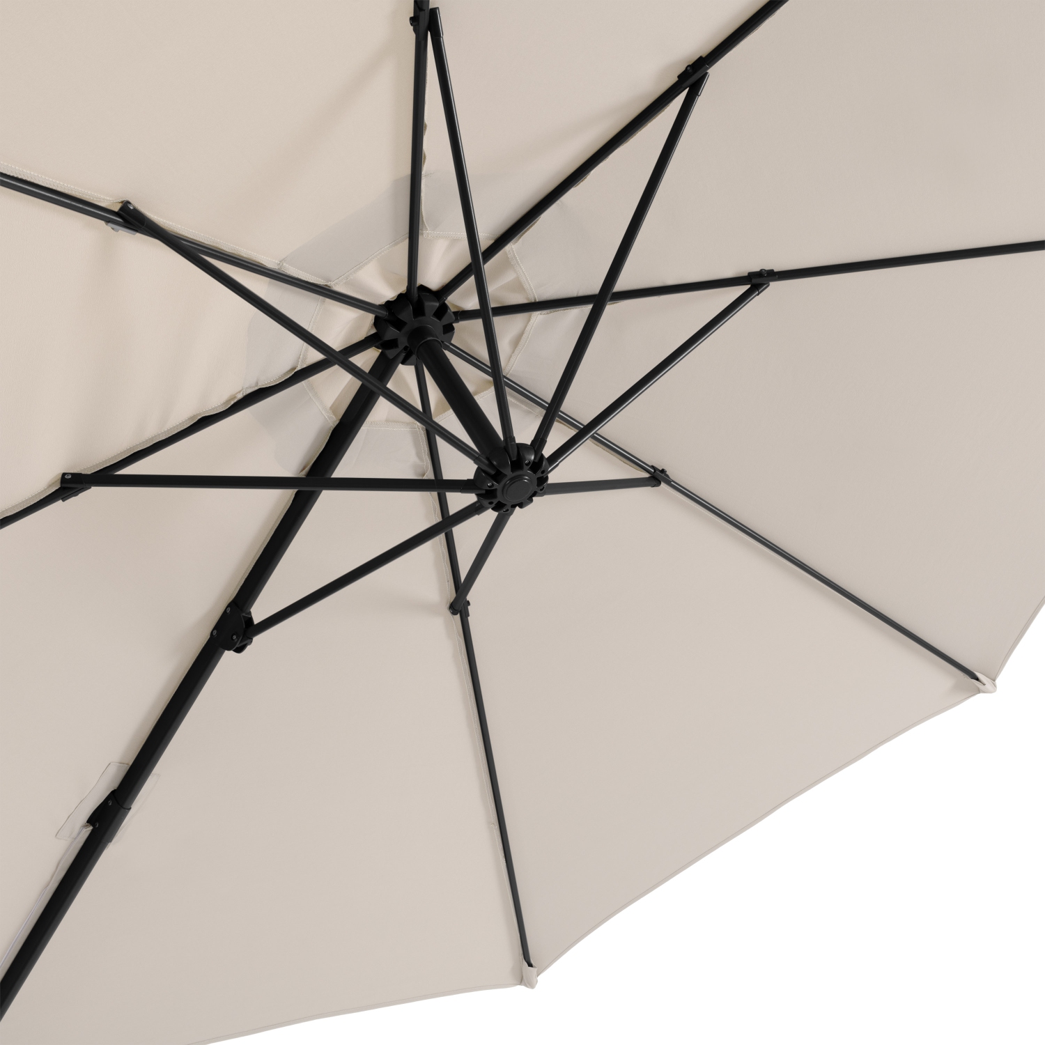 CorLiving Off White Offset Tilting Patio Umbrella