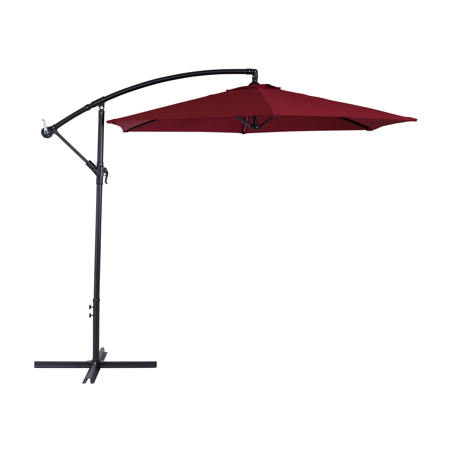 Parasol cantilever inclinable de 9 pieds