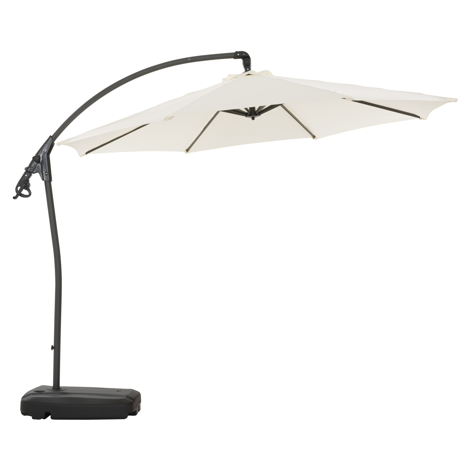 Parasol cantilever de 9,5 pieds en blanc