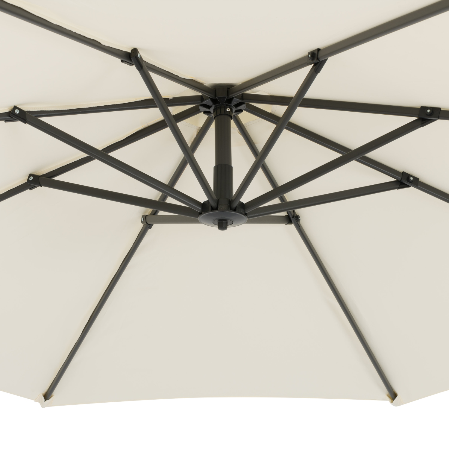 Parasol cantilever de 9,5 pieds en blanc