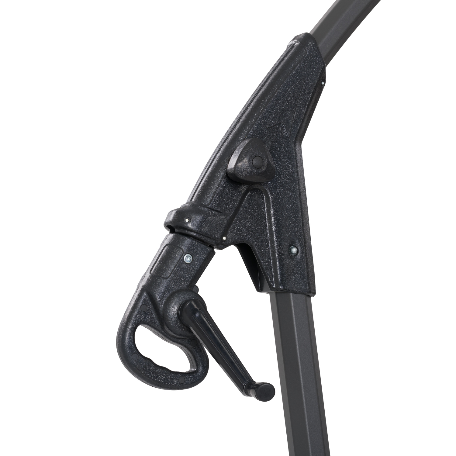 CorLiving 9.5 Ft Cantilever Patio Umbrella in Black