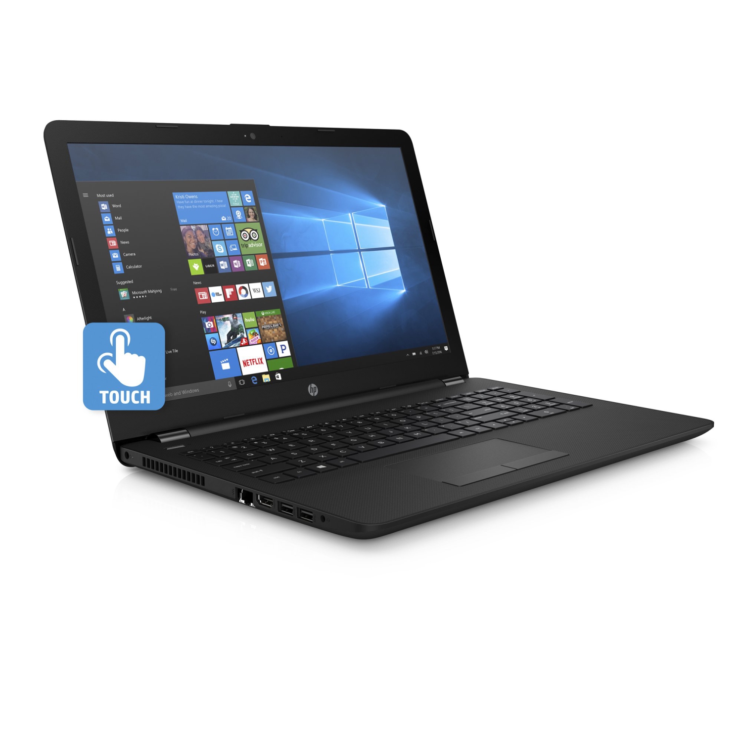HP Pavilion 15-BS020WM 15.6" Touchscreen Laptop, Pentium N3710 (1.6 Ghz), 8Gb RAM, 256Gb SSD, Windows 10 (Refurbished)