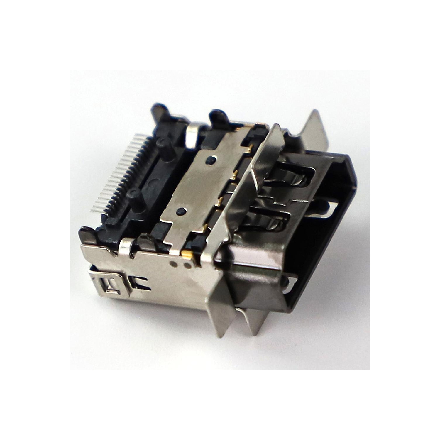 Connecteur d’interface de prise durable; port compatible HDMI pour les boîtiers X/s de série X.