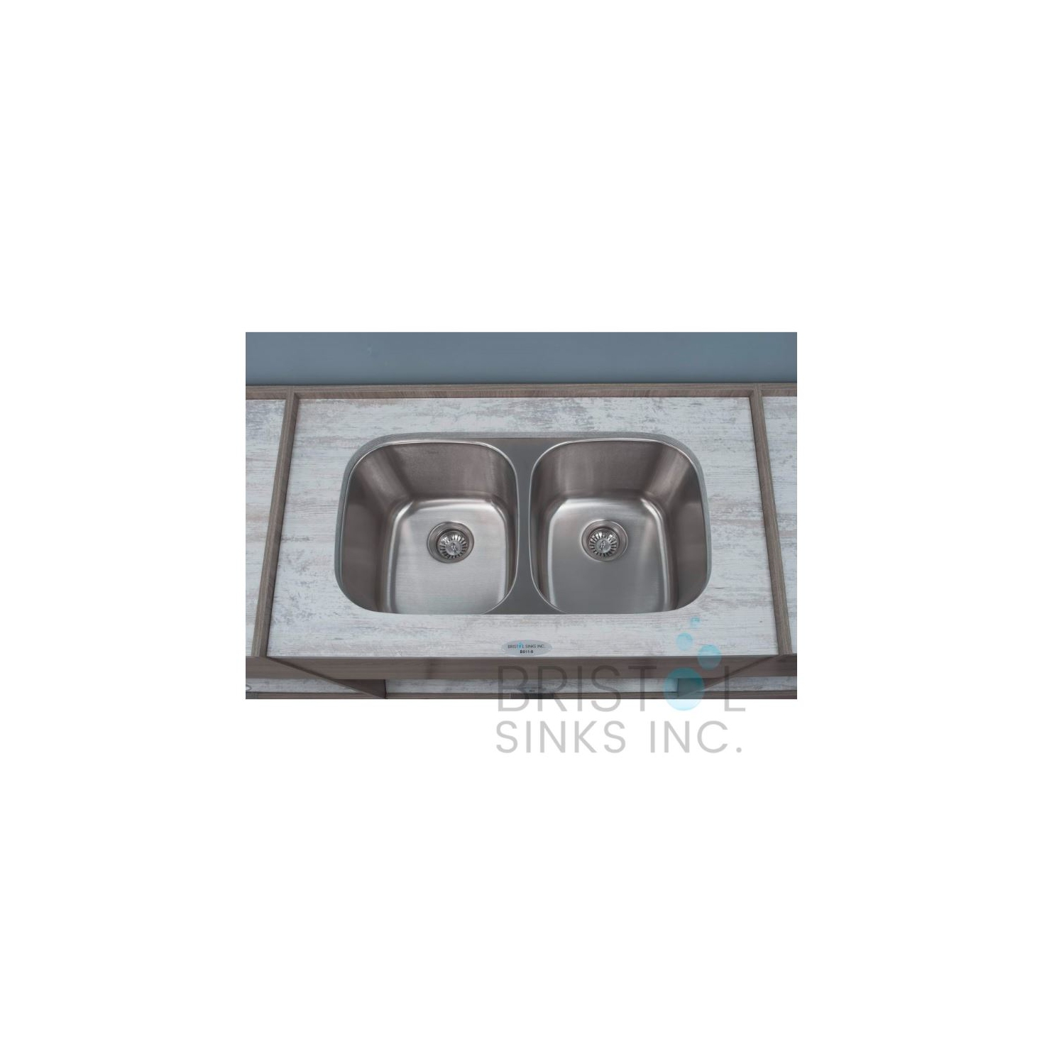 Bristol Sinks Undermount Stainless Steel Double Bowl Kitchen Sink