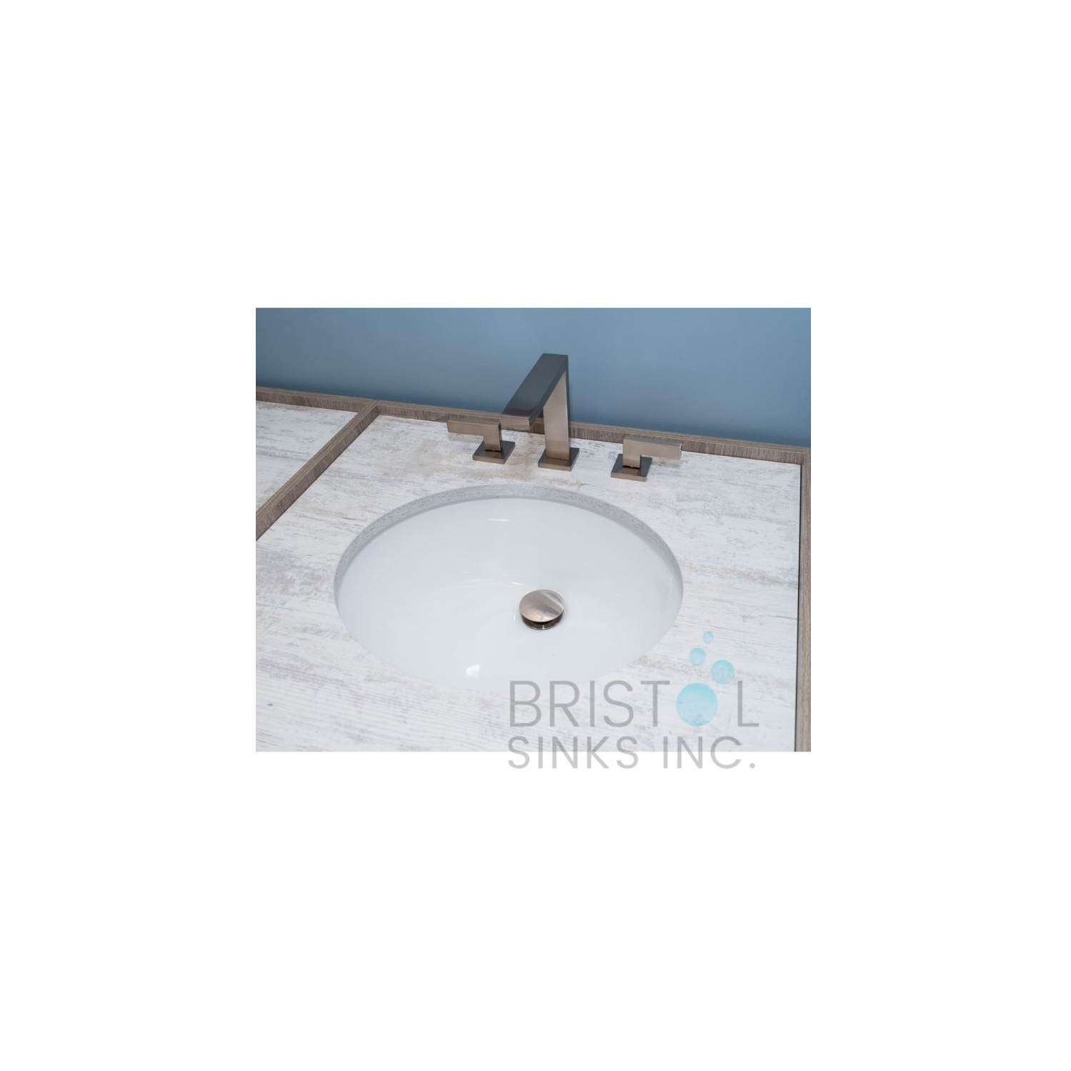 Bristol Sinks Vitreous China Oval Undermount Bathroom Sink