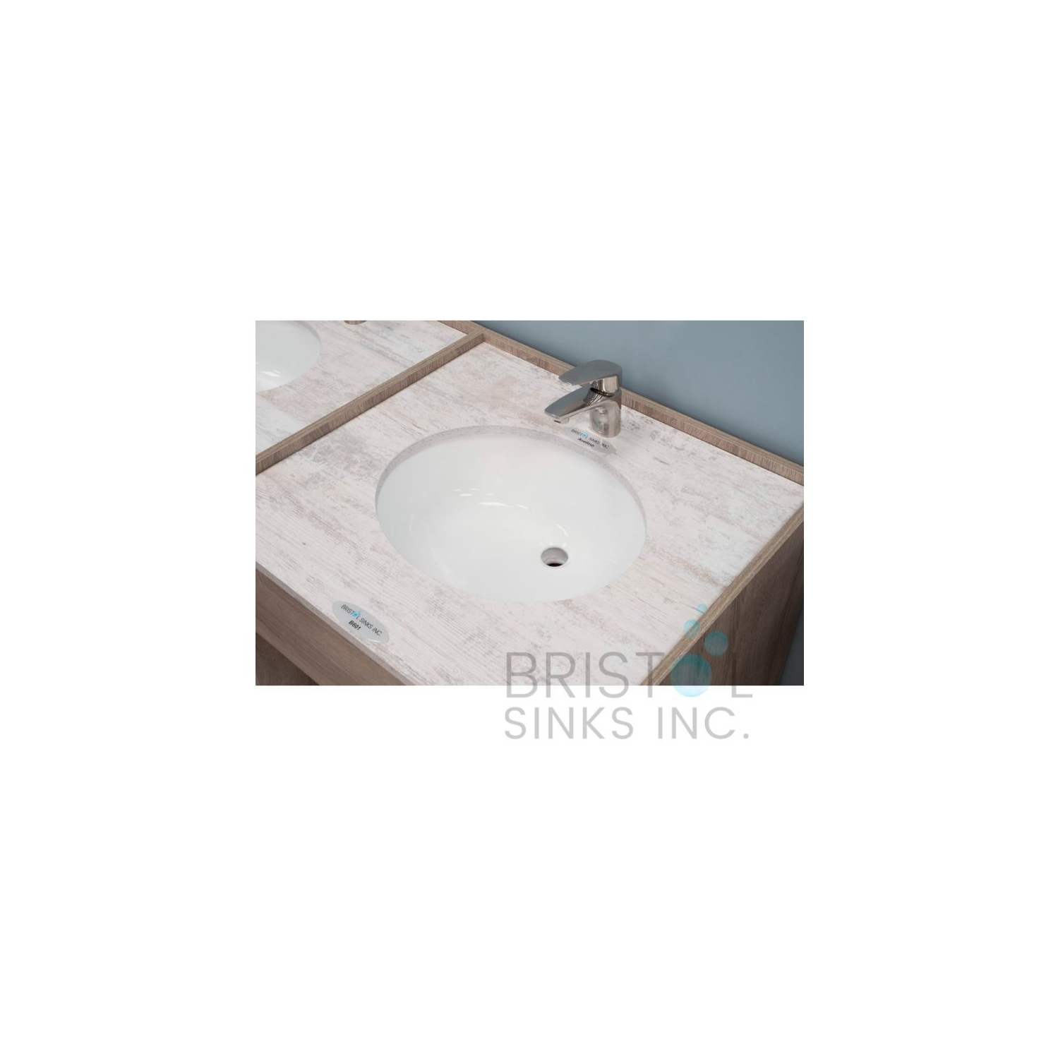Bristol Sinks Vitreous China Oval Undermount Bathroom Sink