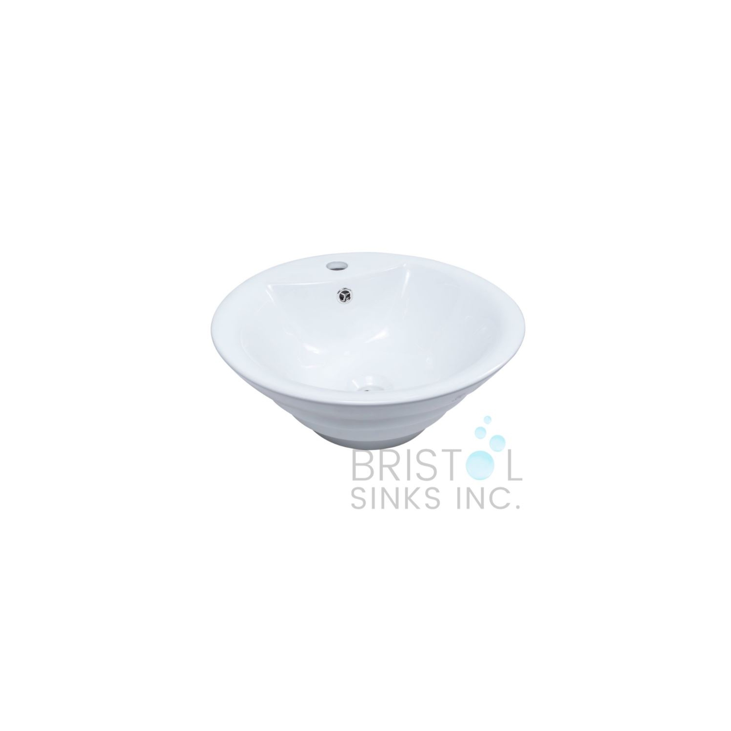 Bristol Sinks Above Counter Porcelain Circular Vessel Bathroom Sink
