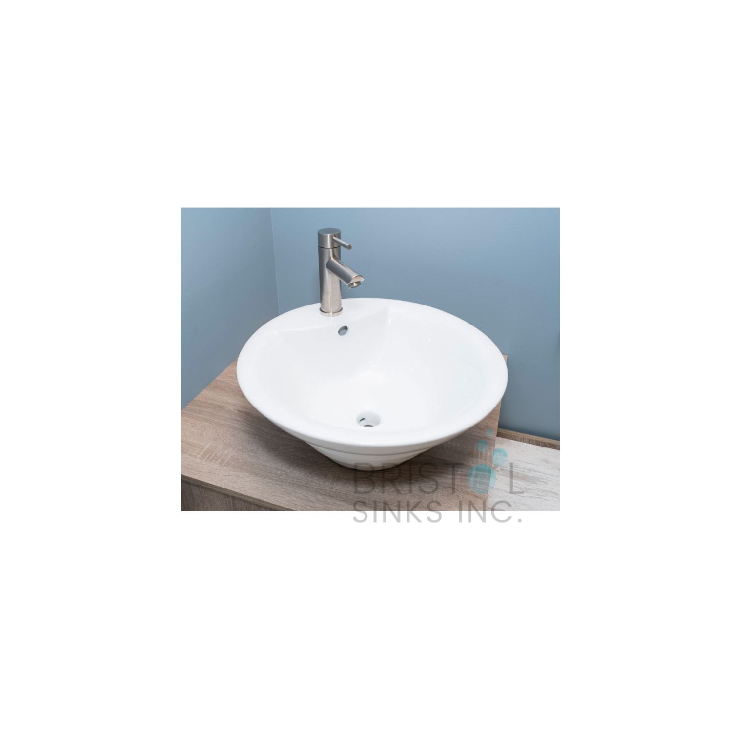 Bristol Sinks Above Counter Porcelain Circular Vessel Bathroom Sink