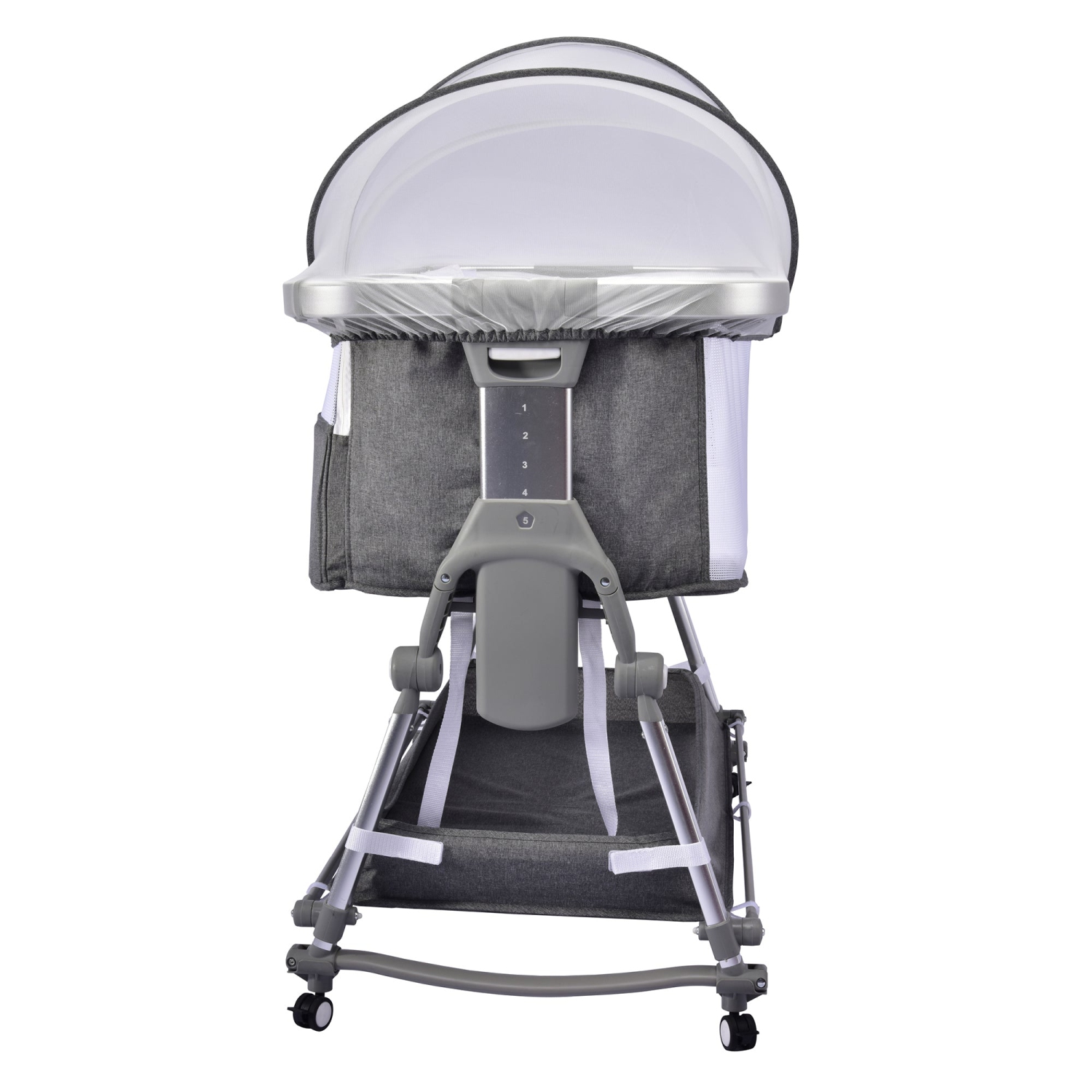 Borncerella bassinets model a 2 in 1 for newborn baby, gray