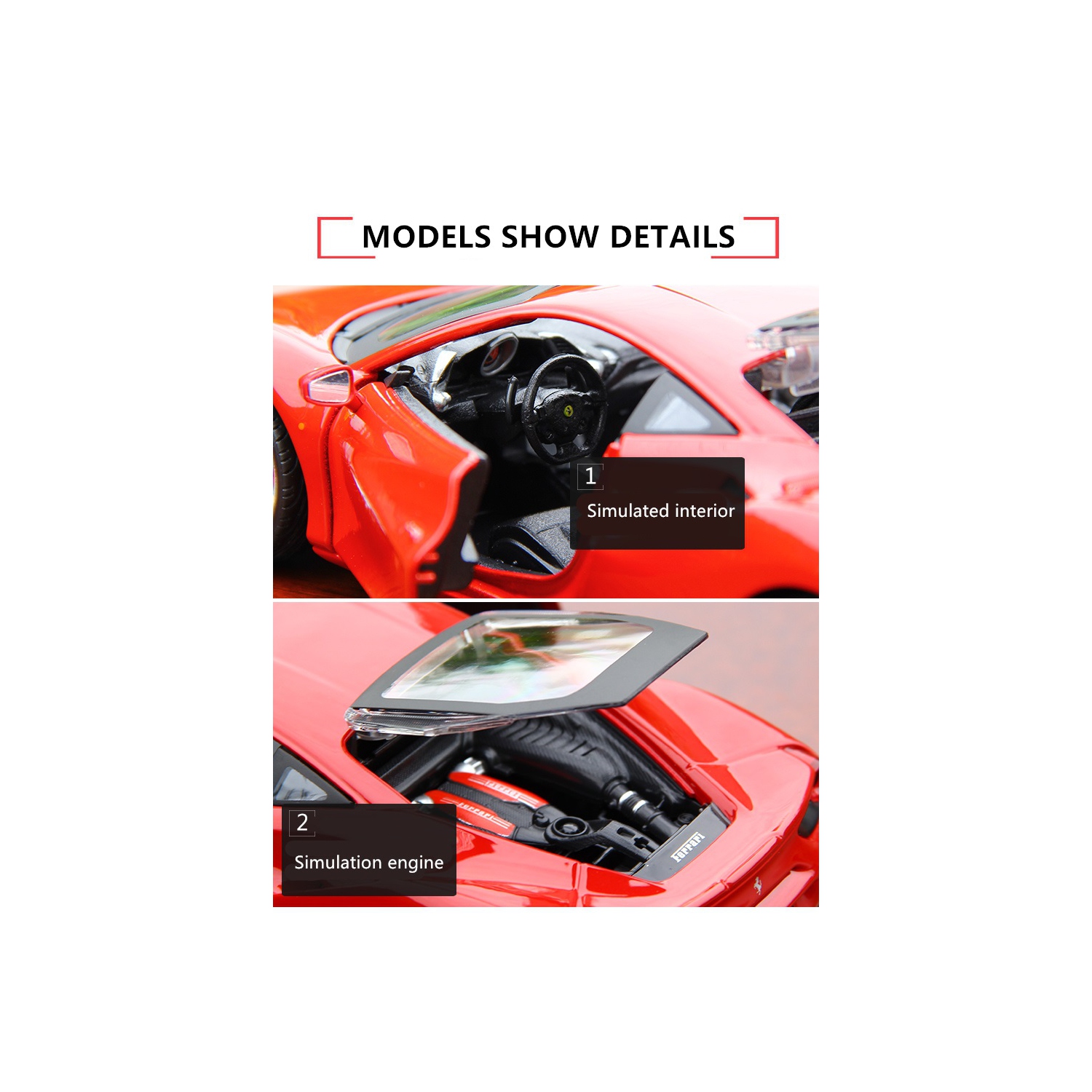 Ferrari Enzo Rosso Red 1/24 de Burago 26006 en métal moulé sous pression