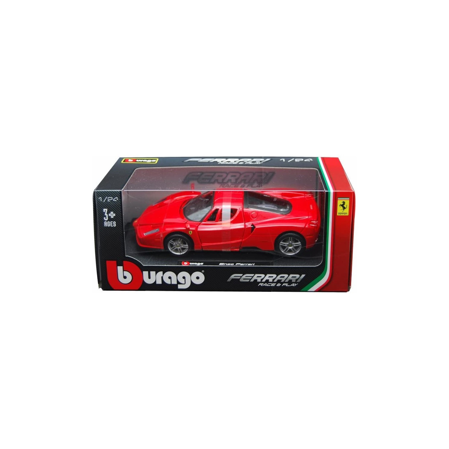 Ferrari Enzo Rosso Red 1/24 de Burago 26006 en métal moulé sous pression