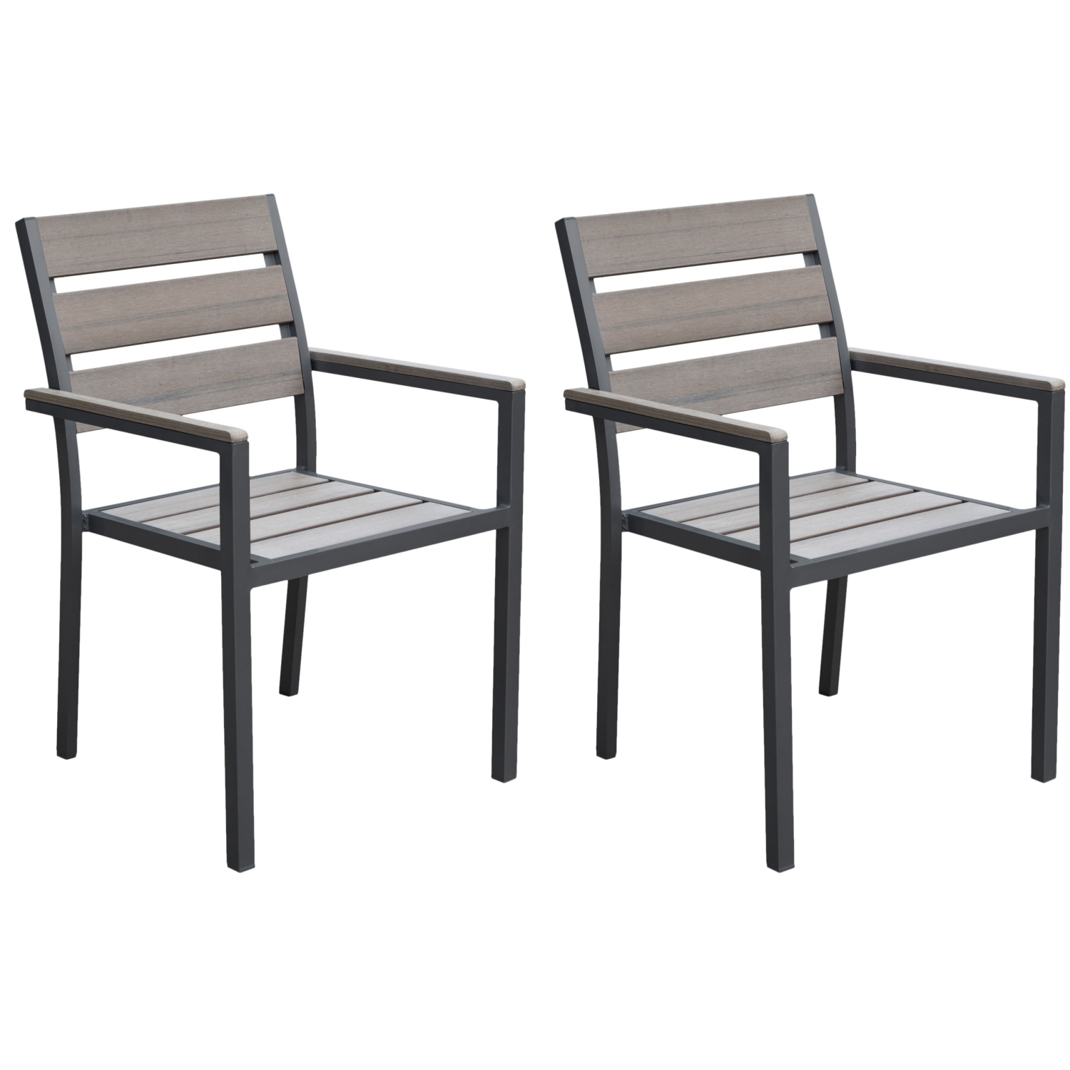 CorLiving Sun Bleached Outdoor Dining Chairs