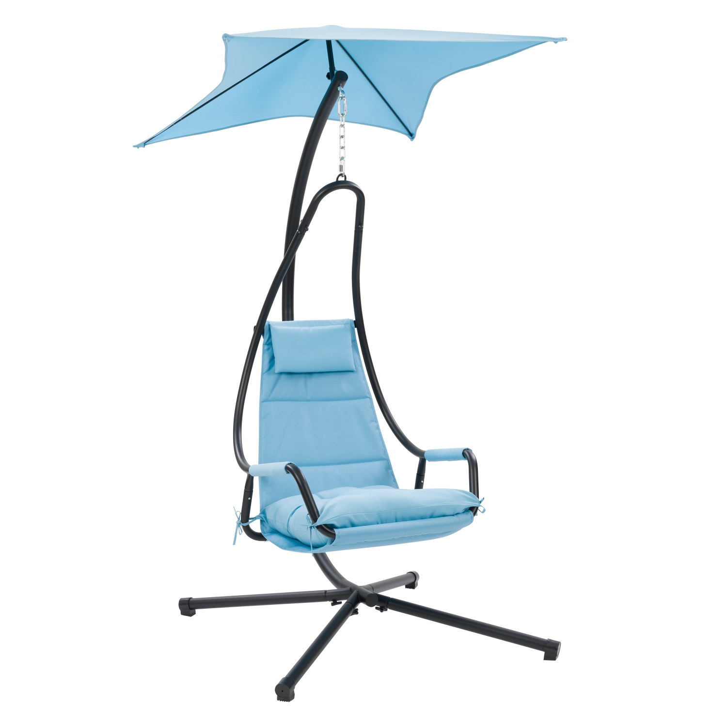 CorLiving Kinsley Chaise Lounge Chair with Canopy