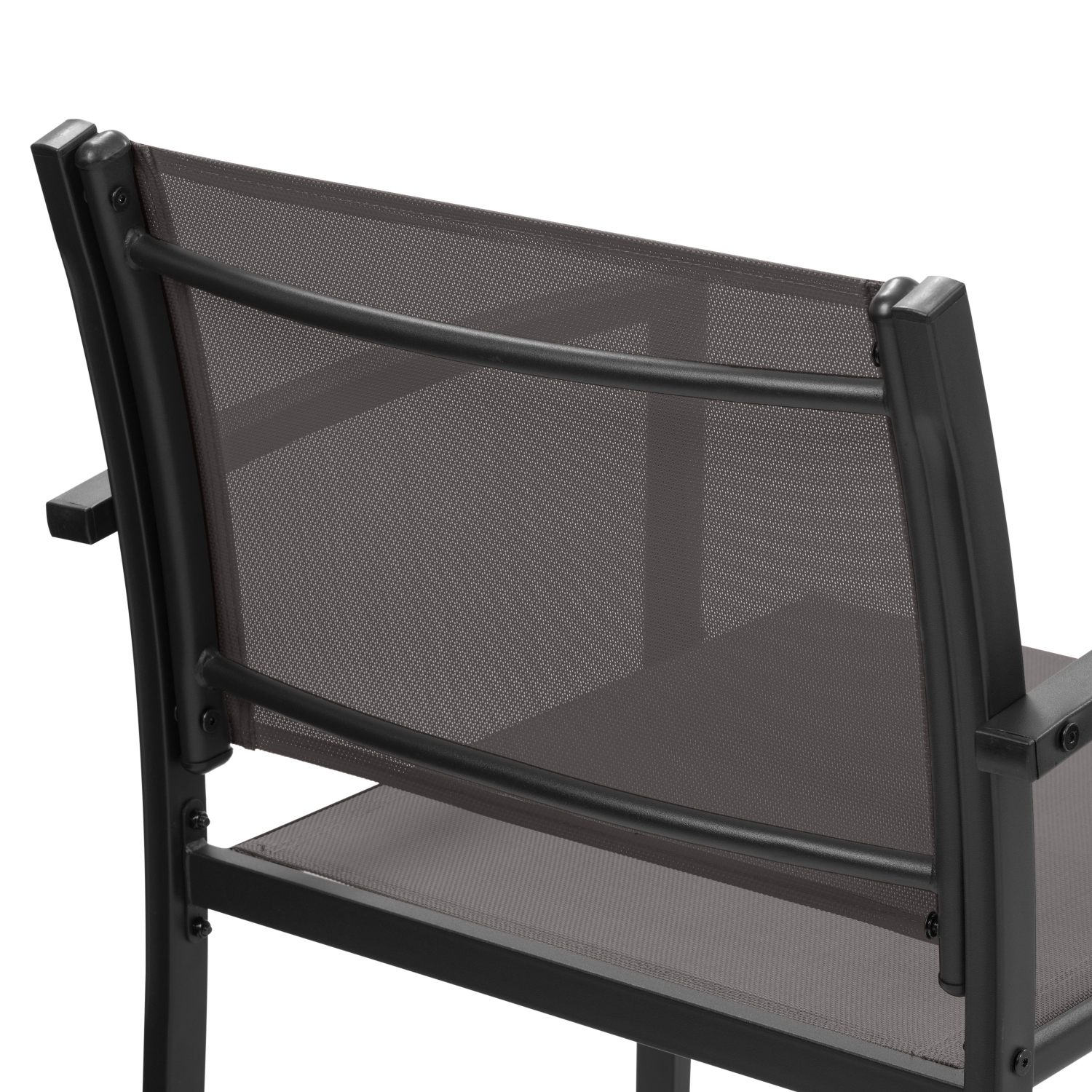 CorLiving Everett 4 Piece Patio Metal Outdoor Conversation Set with Loveseat, 2 Single Chairs and Glass Tabletop, Weather Resistant, for Small