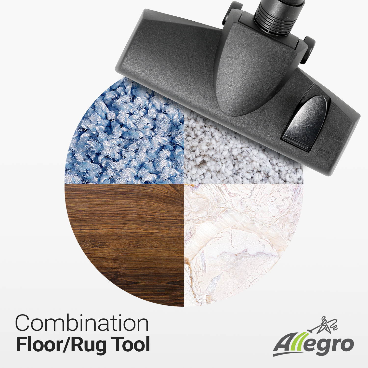 Allegro MU4101 Heavy Duty Powerful Central Vacuum System, Tangential Discharge Bypass Ametek Lamb Motor, Hybrid Filtration with Premium Deluxe Rug