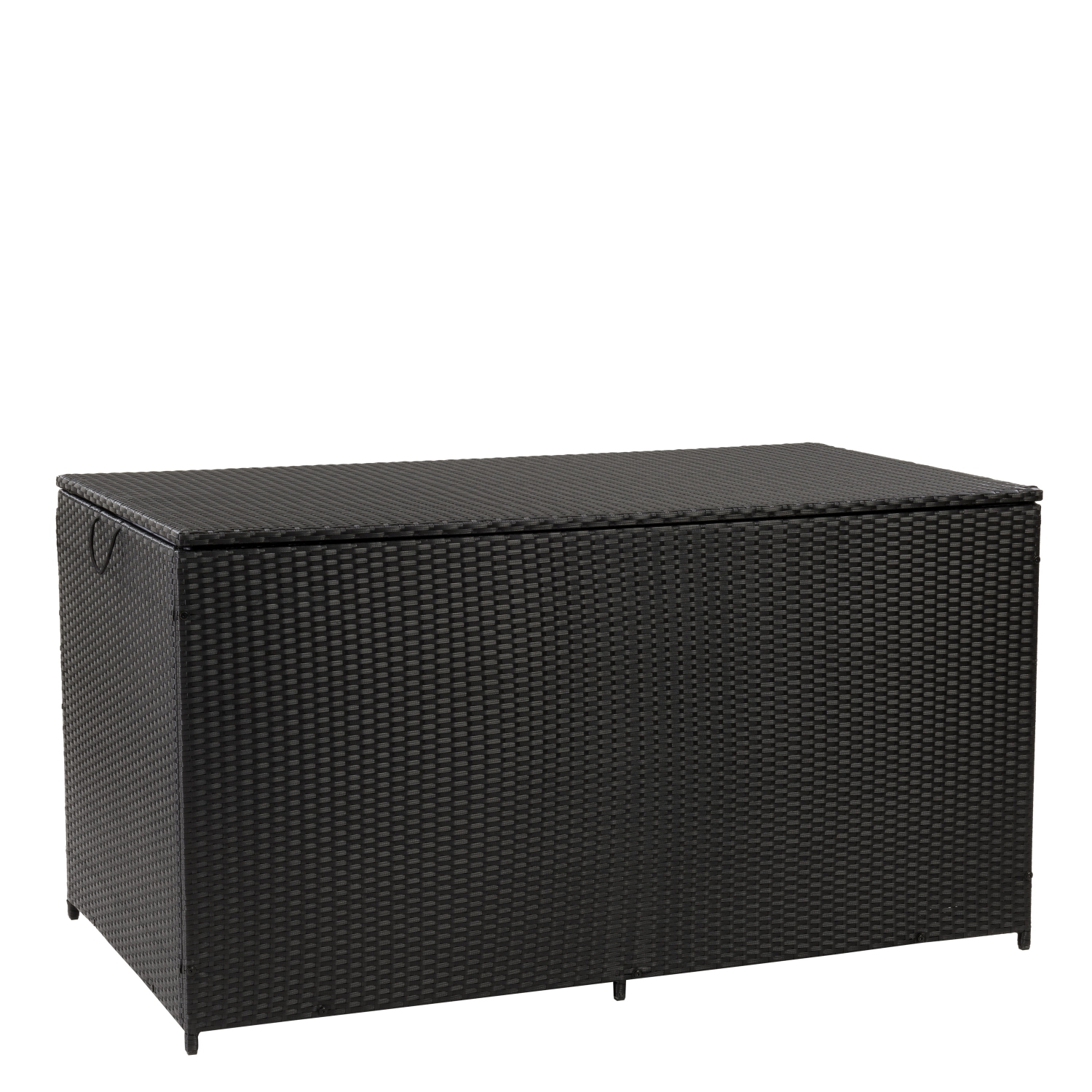CorLiving Parksville 225 Gallon Outdoor Storage Box, Wicker Patio Deck Box, Outdoor Storage Container for Cushions