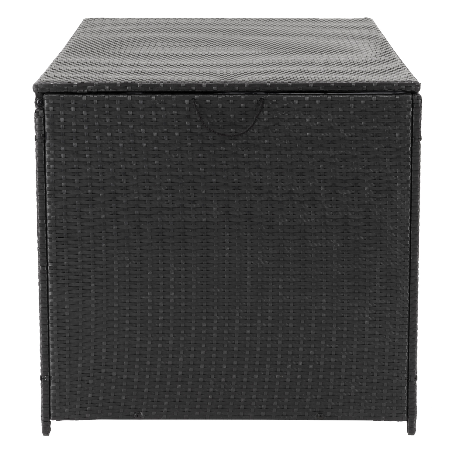 CorLiving Parksville 225 Gallon Outdoor Storage Box, Wicker Patio Deck Box, Outdoor Storage Container for Cushions