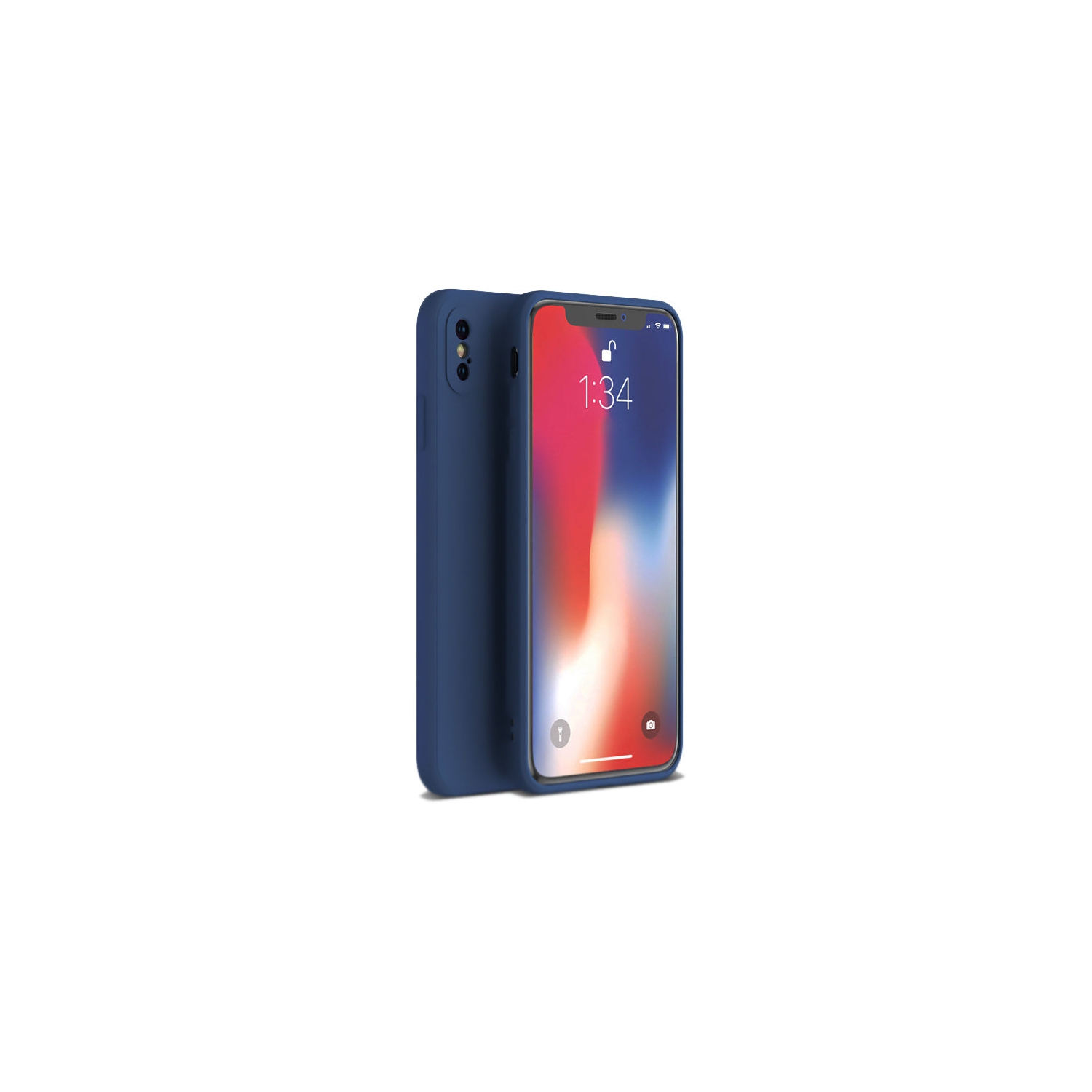 PANDACO Soft Shell Matte Navy Case for iPhone XS Max
