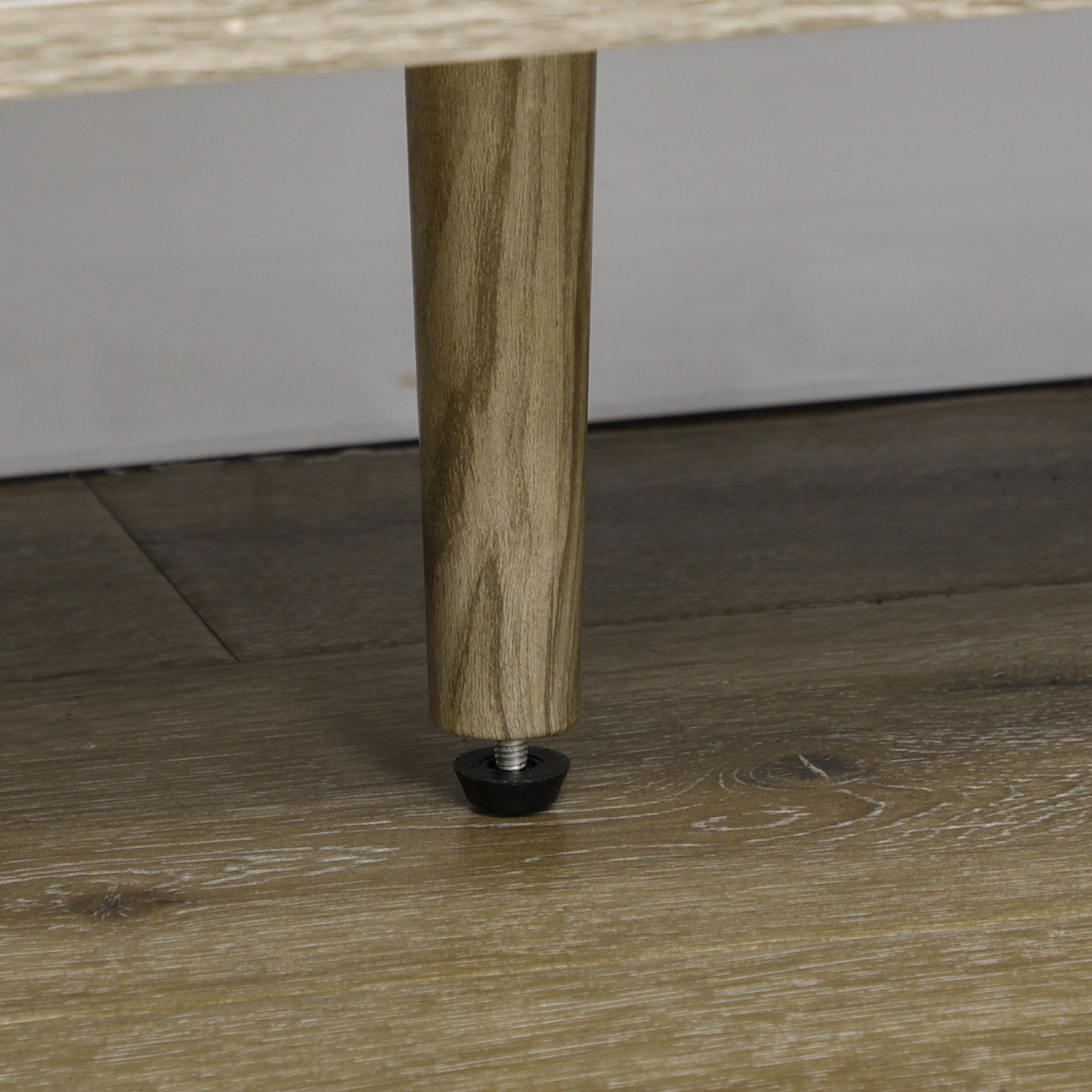 HOMCOM Modern Sideboard Buffet Cabinet, 47" Kitchen Storage Cabinet with 4 Doors and 2 Adjustable Shelves, Coffee Bar Station, Grayish Brown