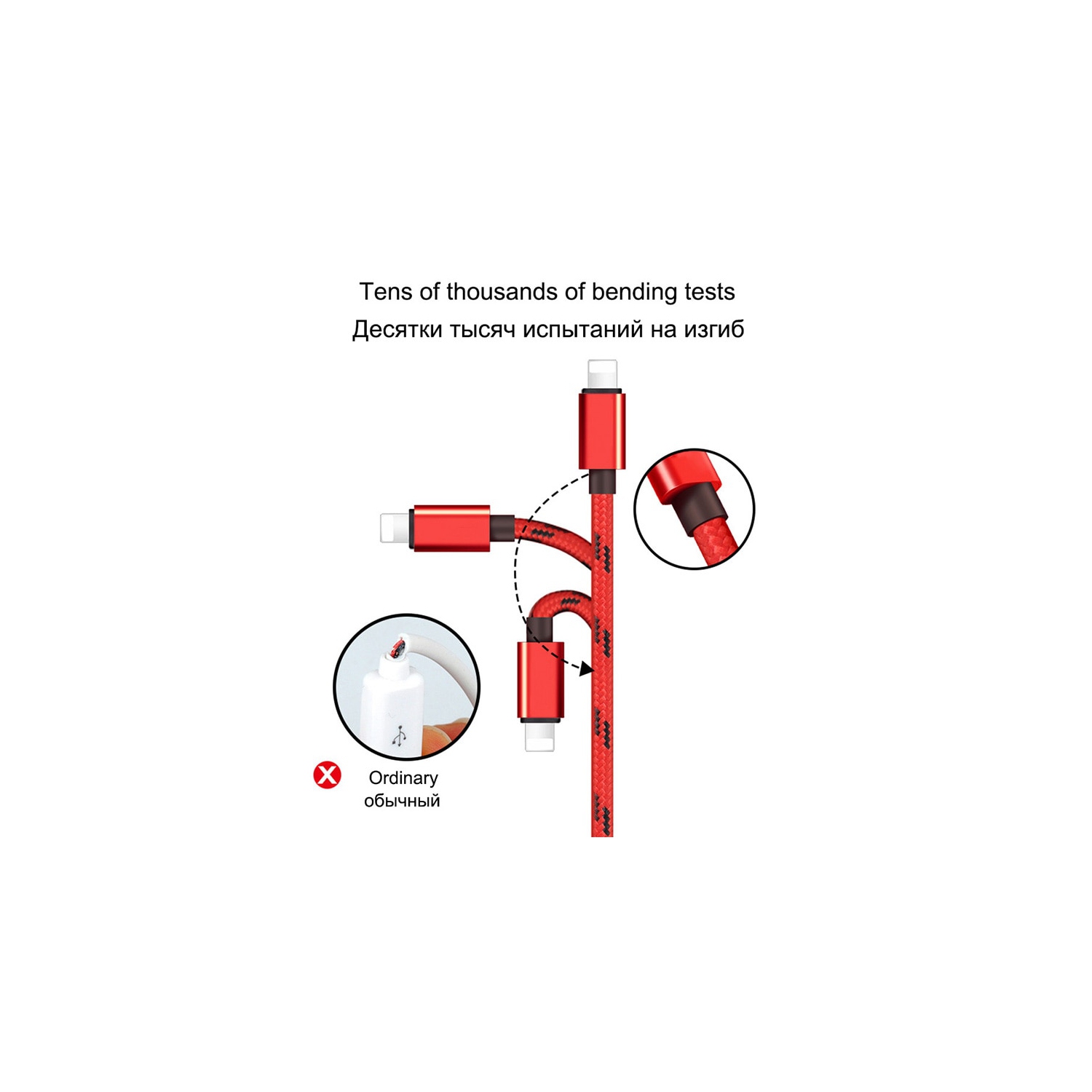 6ft Lightning Cable Charging Cord for Apple iPhone 14/13/12/11/XS/XR/X/8/7/6/5 iPad