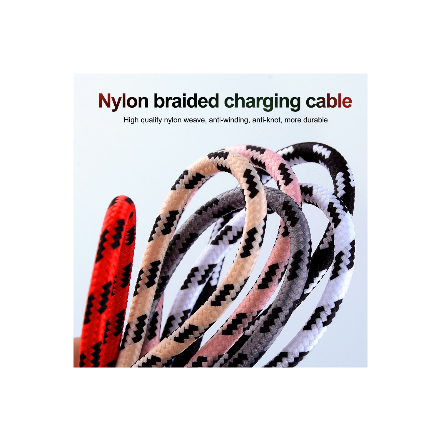 6ft Lightning Cable Charging Cord for Apple iPhone 14/13/12/11/XS/XR/X/8/7/6/5 iPad