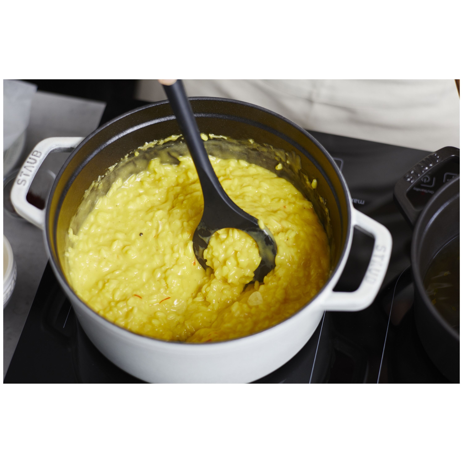 STAUB – cuillère de risotto en silicone, 31 cm, noir